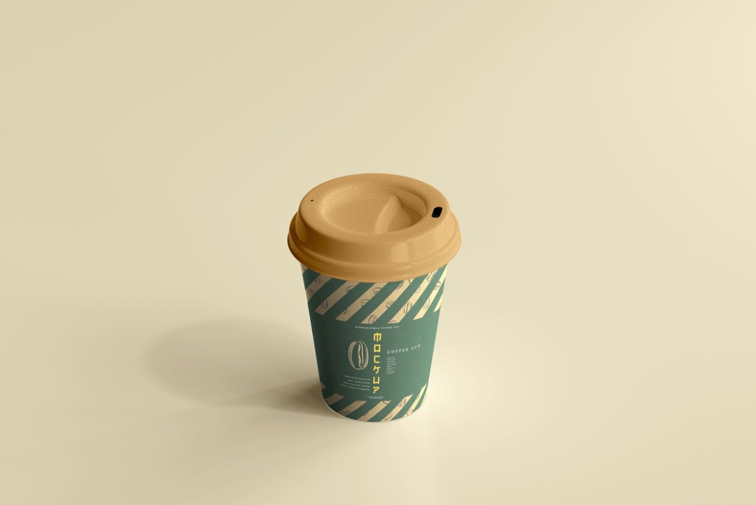 可生物降解纸杯样机 biodegradable paper cup mockup插图17