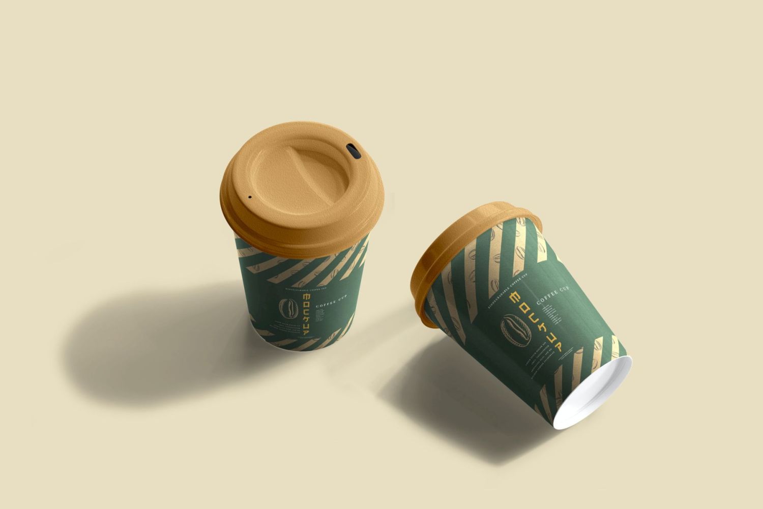 可生物降解纸杯样机 biodegradable paper cup mockup插图27