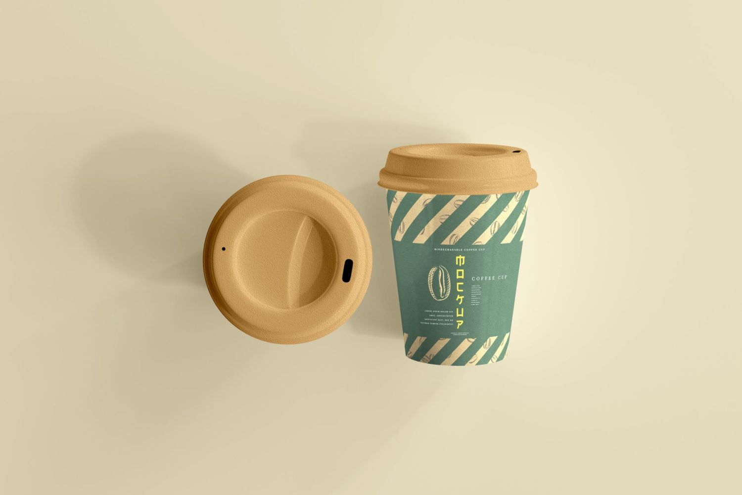 可生物降解纸杯样机 biodegradable paper cup mockup插图28