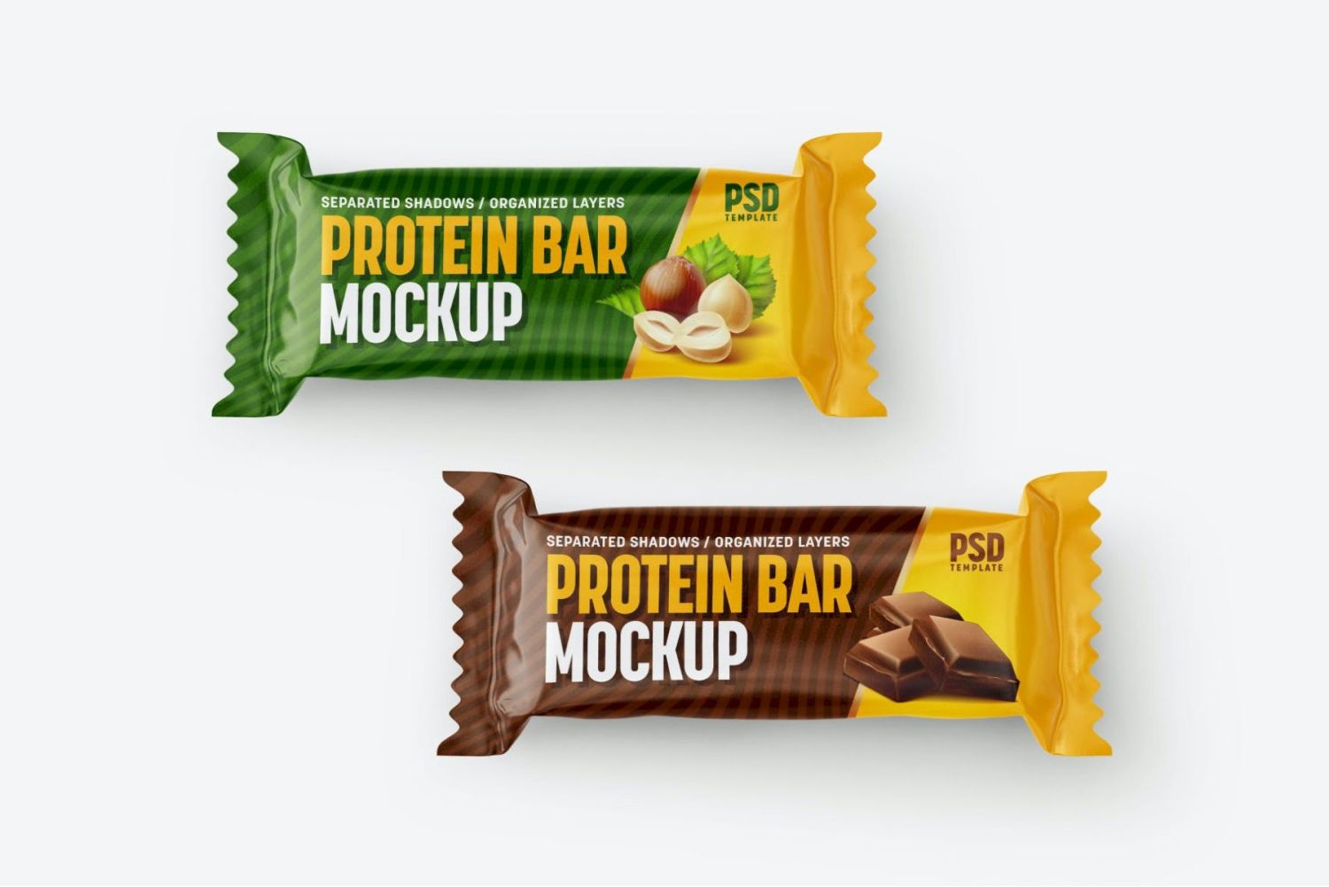 蛋白质棒样机套装 | 小吃 Protein Bar Mockup Set | Snack插图9