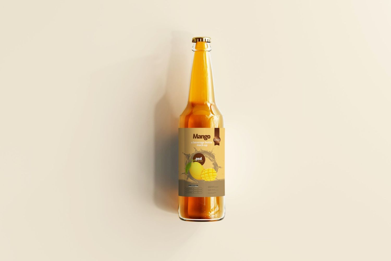 玻璃饮料瓶样机 Glass Beverage Bottle Mockups插图16