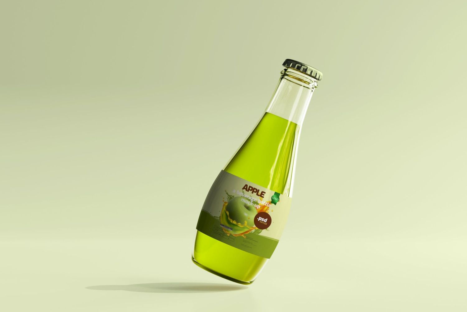 玻璃饮料瓶样机 Glass Beverage Bottle Mockups插图20