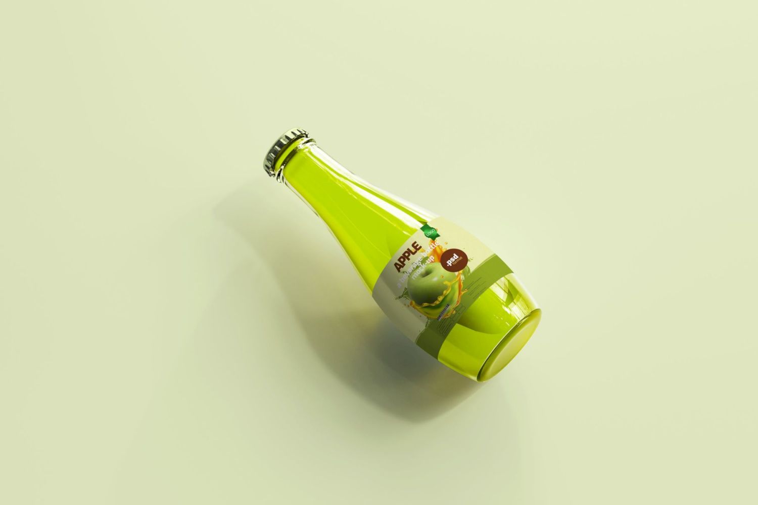 玻璃饮料瓶样机 Glass Beverage Bottle Mockups插图26
