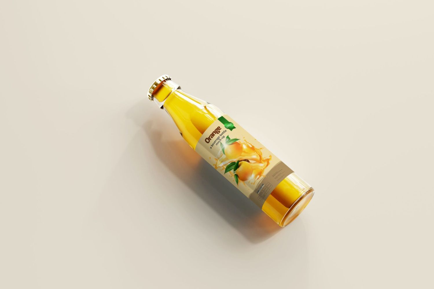 玻璃饮料瓶样机 Glass Beverage Bottle Mockups插图45