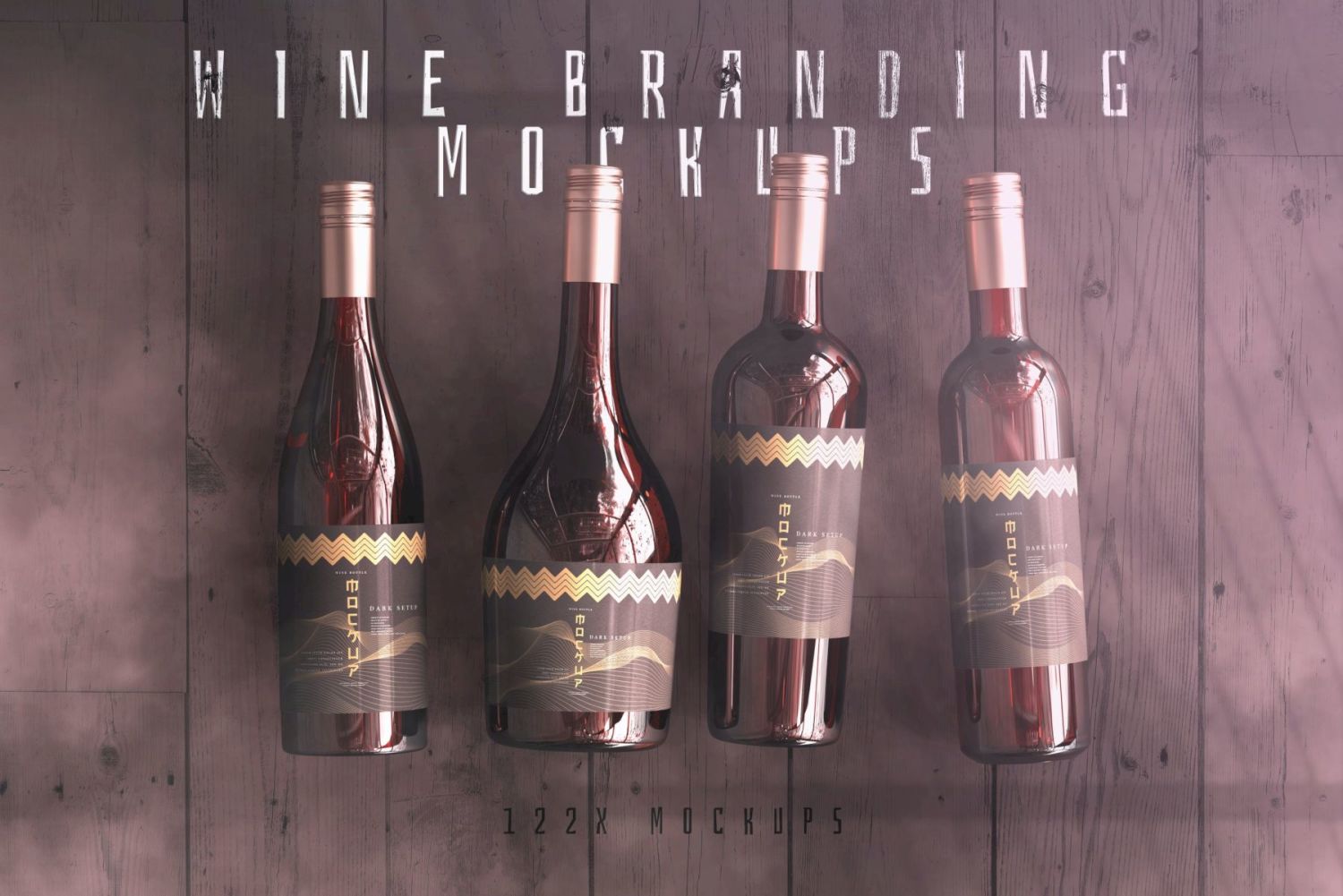 葡萄酒品牌样机系列 Wine Branding Mockup Collection插图