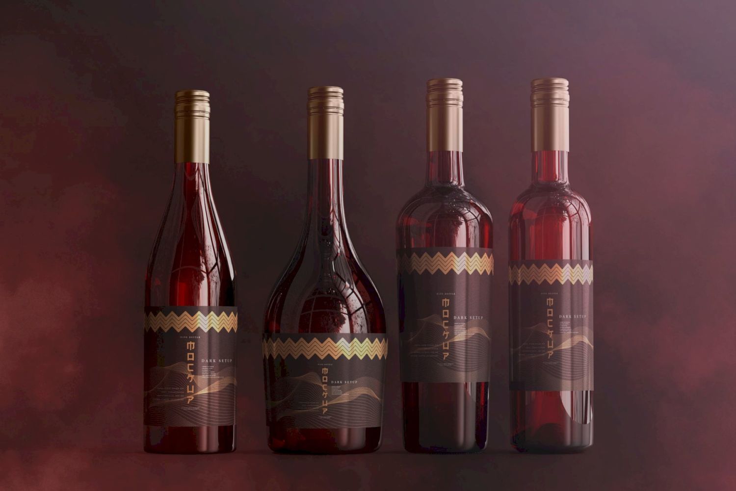 葡萄酒品牌样机系列 Wine Branding Mockup Collection插图1