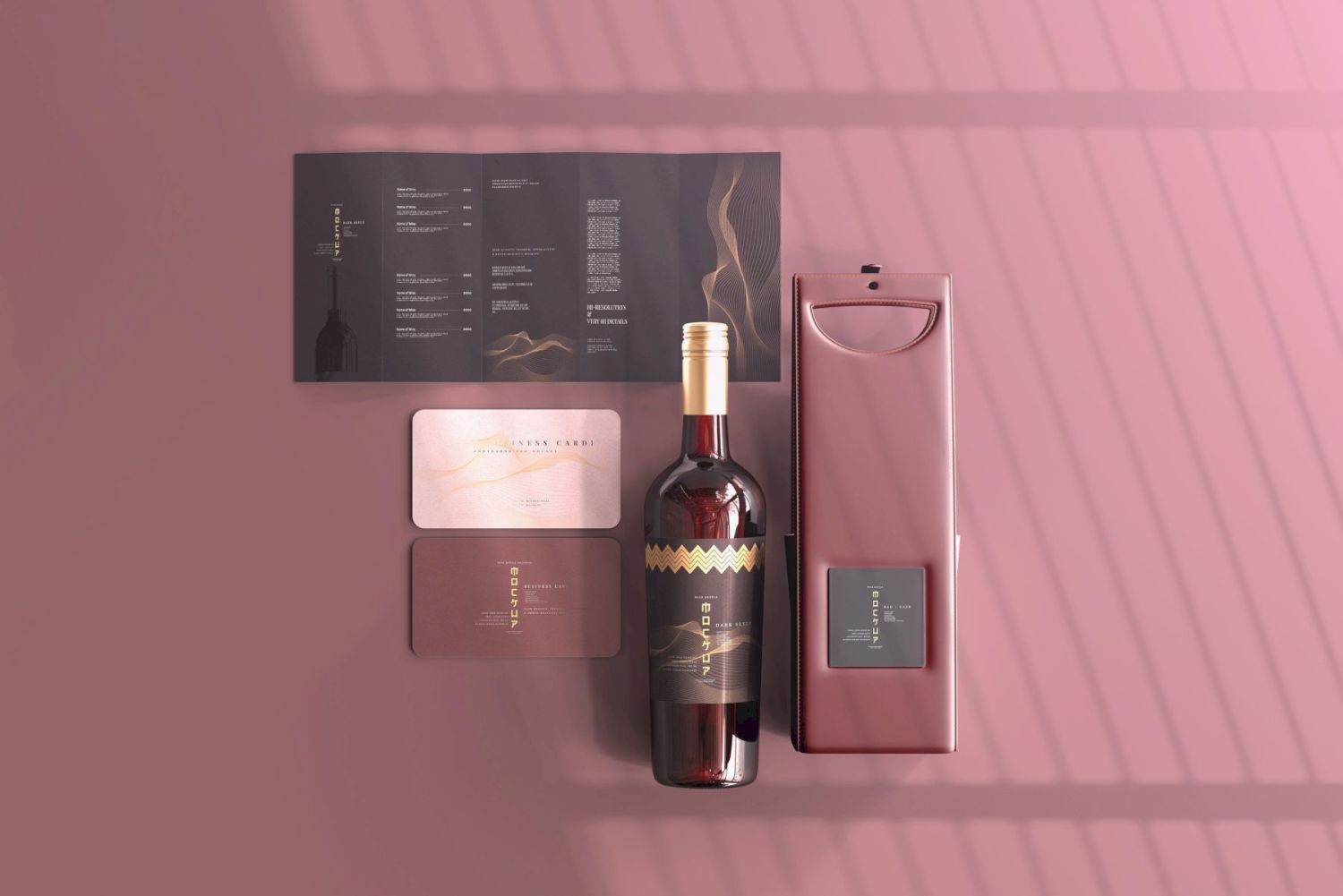 葡萄酒品牌样机系列 Wine Branding Mockup Collection插图6