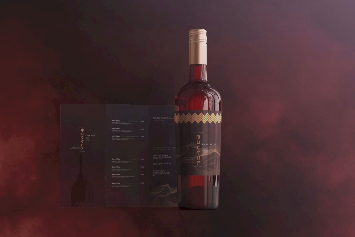 葡萄酒品牌样机系列 Wine Branding Mockup Collection插图19