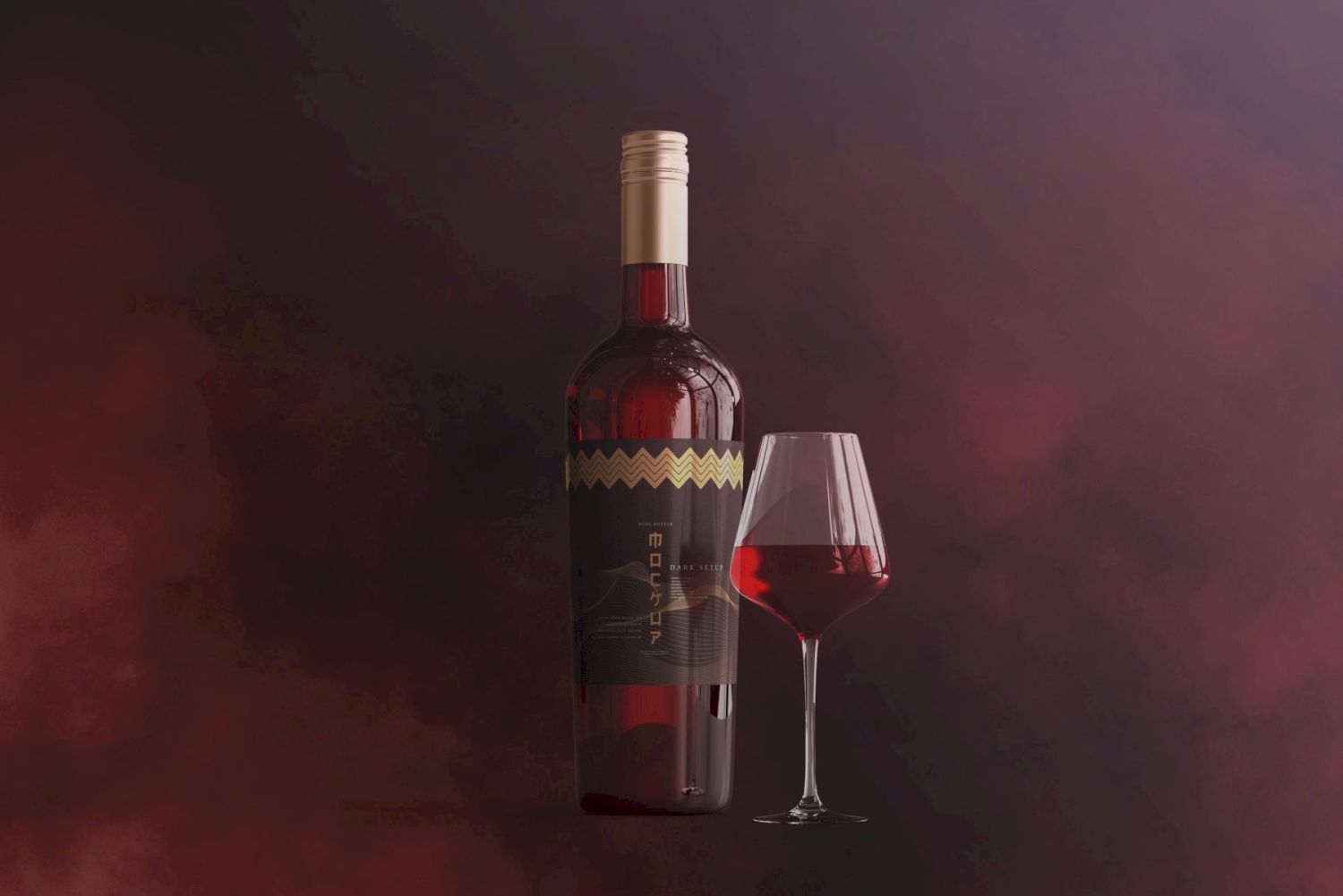 葡萄酒品牌样机系列 Wine Branding Mockup Collection插图17