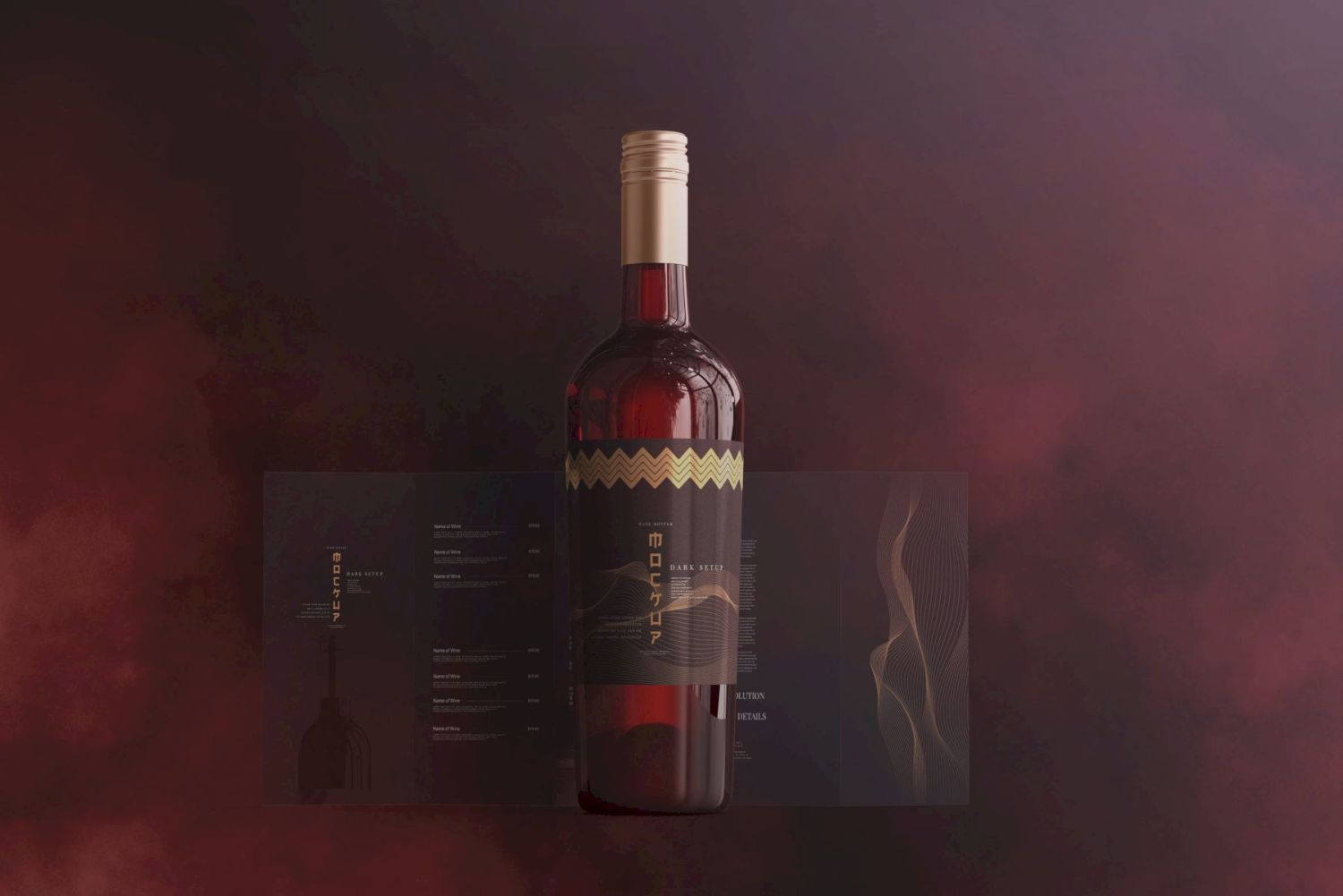 葡萄酒品牌样机系列 Wine Branding Mockup Collection插图20