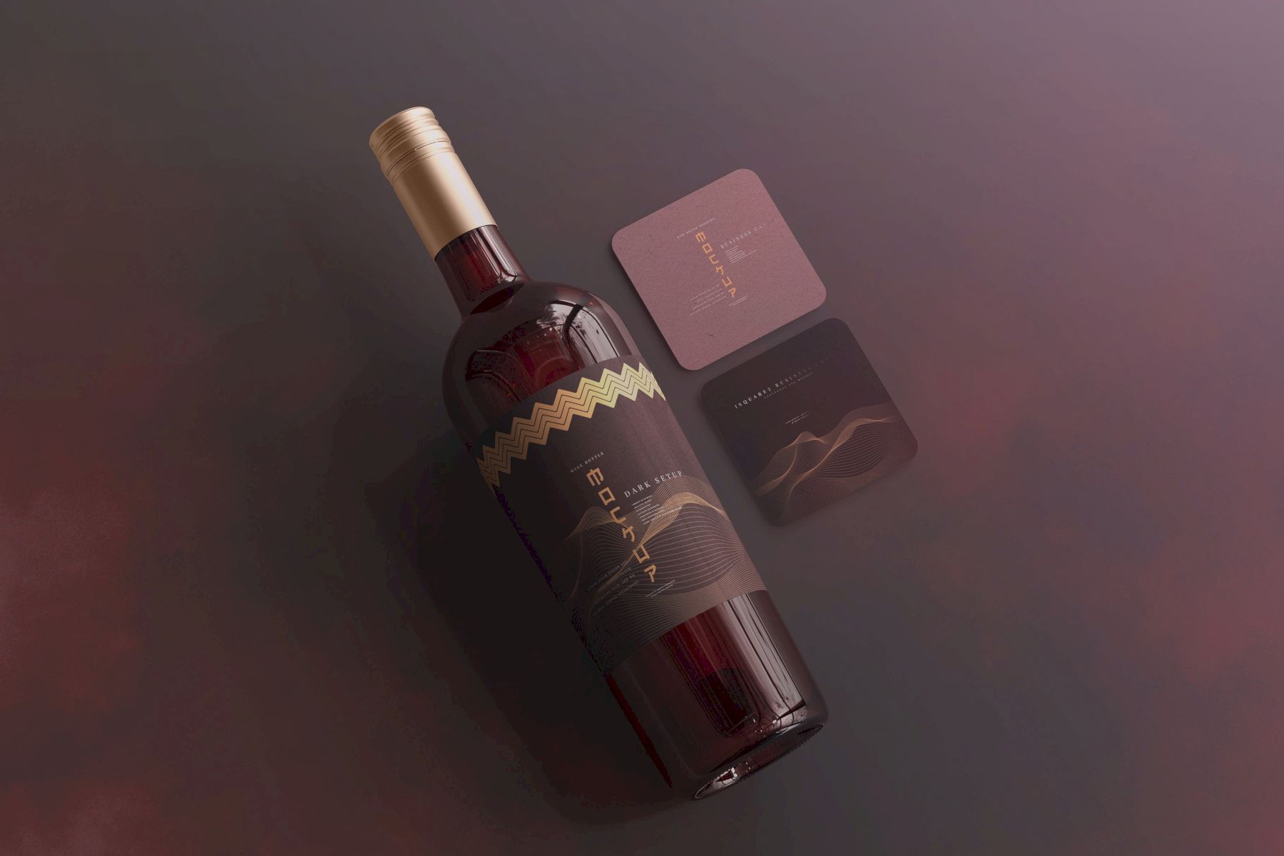葡萄酒品牌样机系列 Wine Branding Mockup Collection插图26