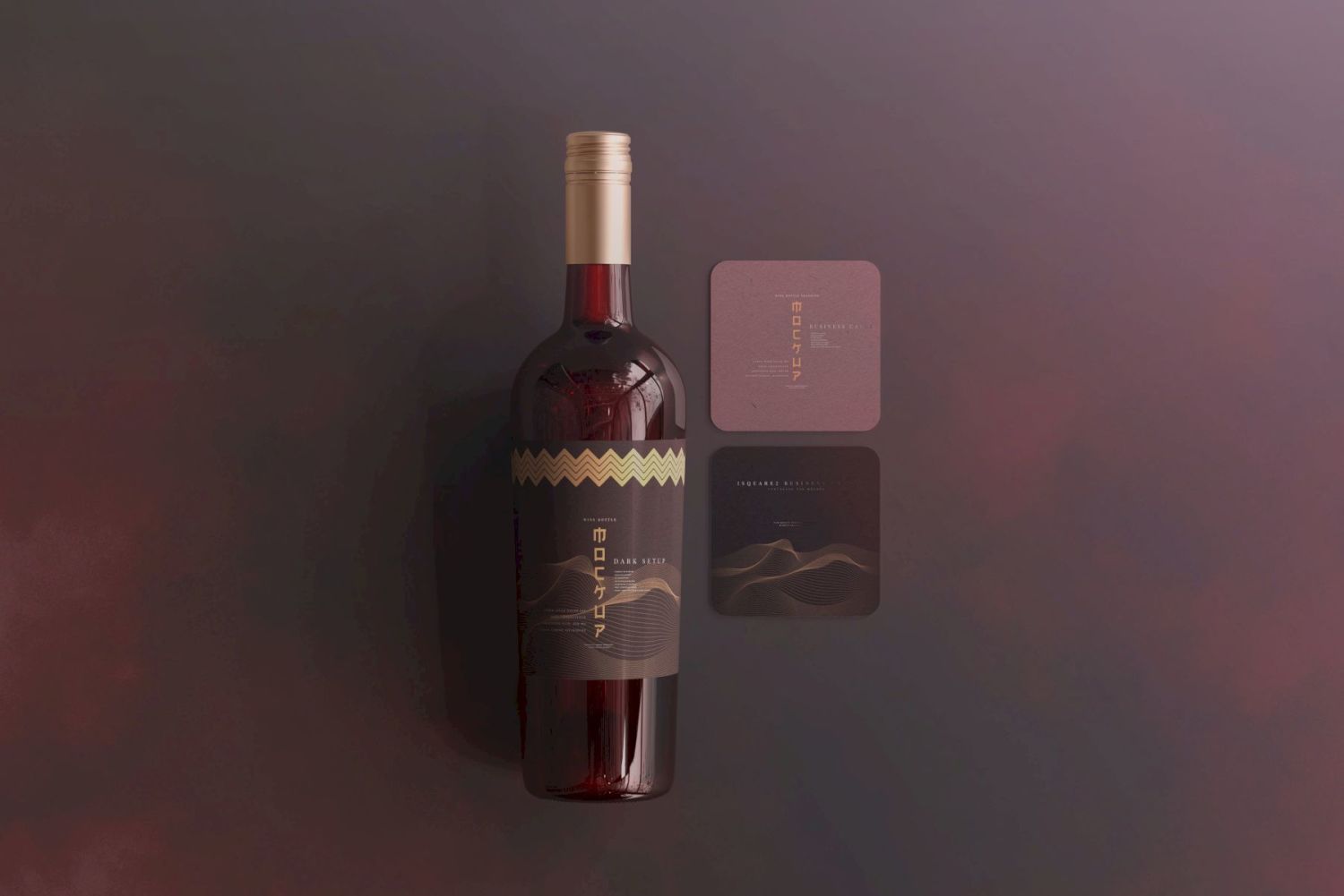 葡萄酒品牌样机系列 Wine Branding Mockup Collection插图27