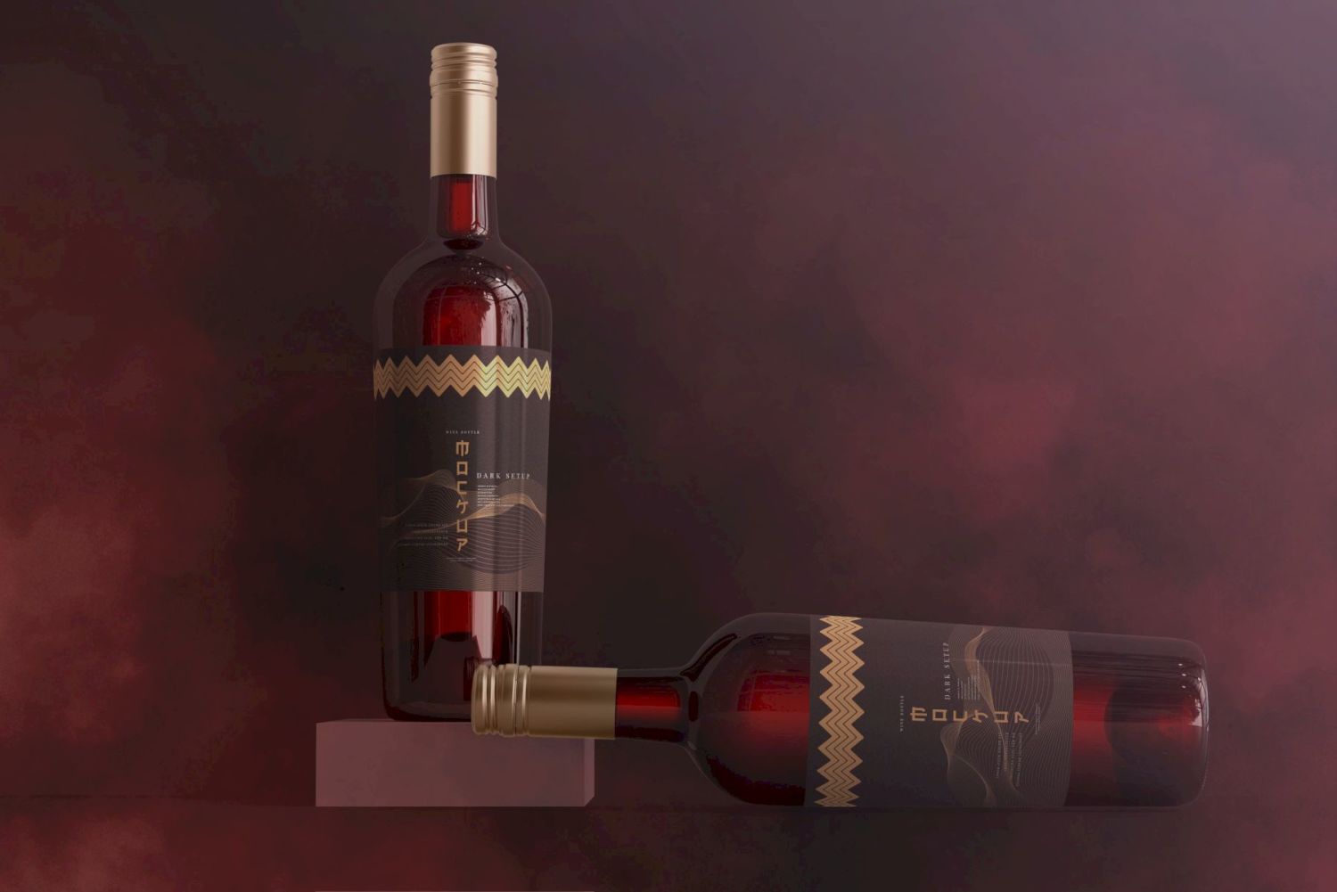 葡萄酒品牌样机系列 Wine Branding Mockup Collection插图32