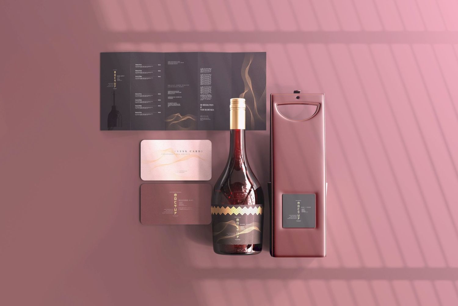 葡萄酒品牌样机系列 Wine Branding Mockup Collection插图37