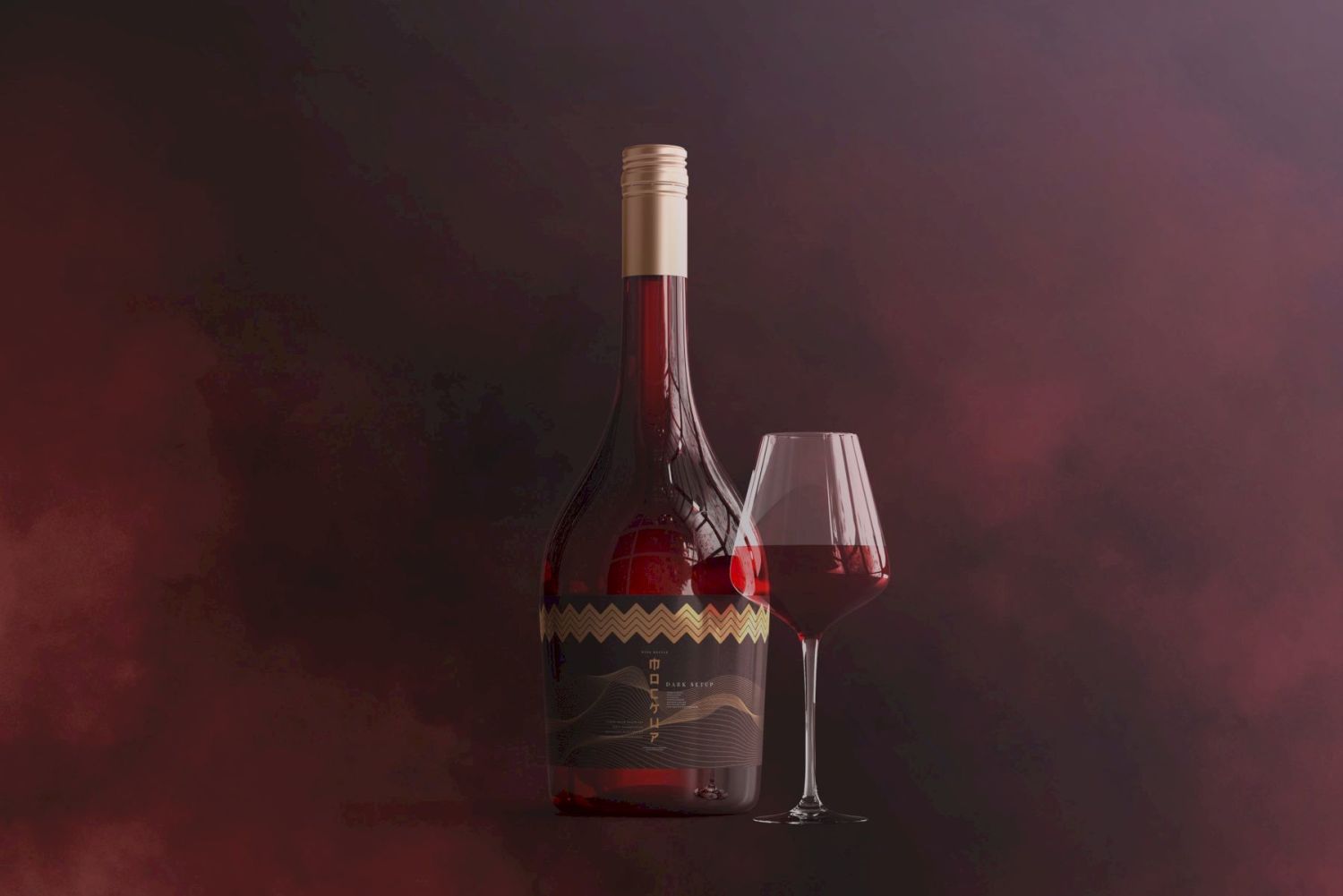 葡萄酒品牌样机系列 Wine Branding Mockup Collection插图47