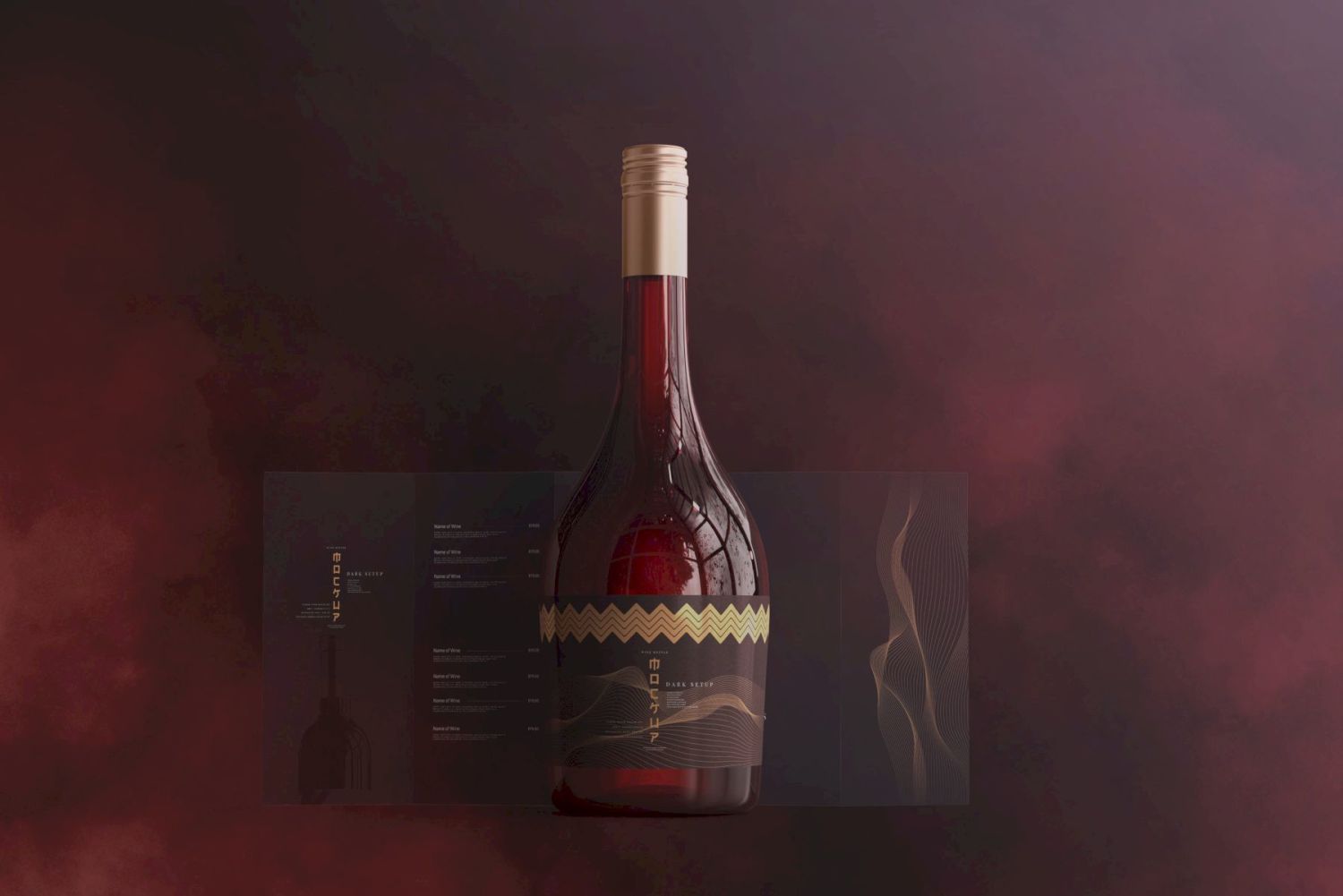 葡萄酒品牌样机系列 Wine Branding Mockup Collection插图50