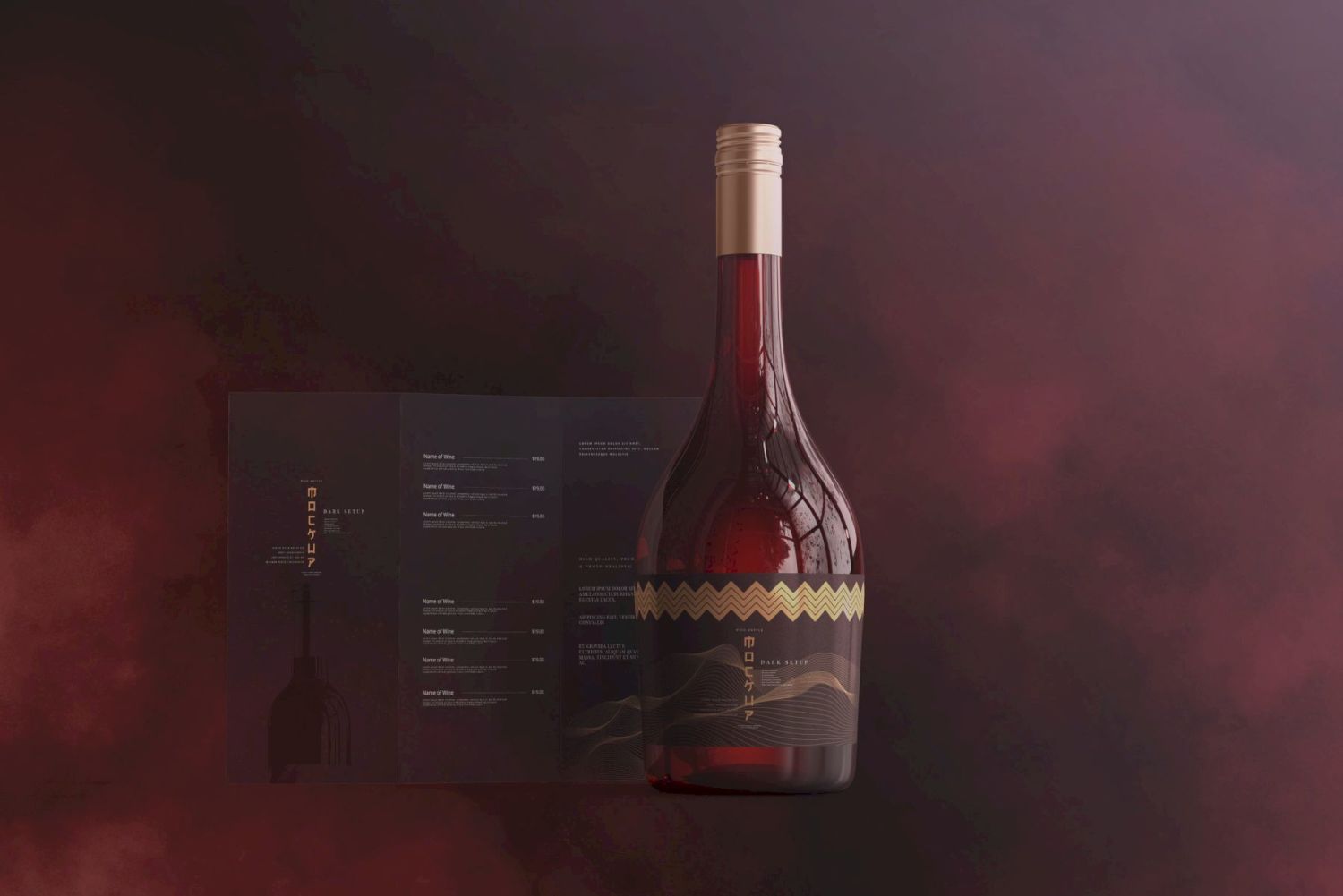 葡萄酒品牌样机系列 Wine Branding Mockup Collection插图49