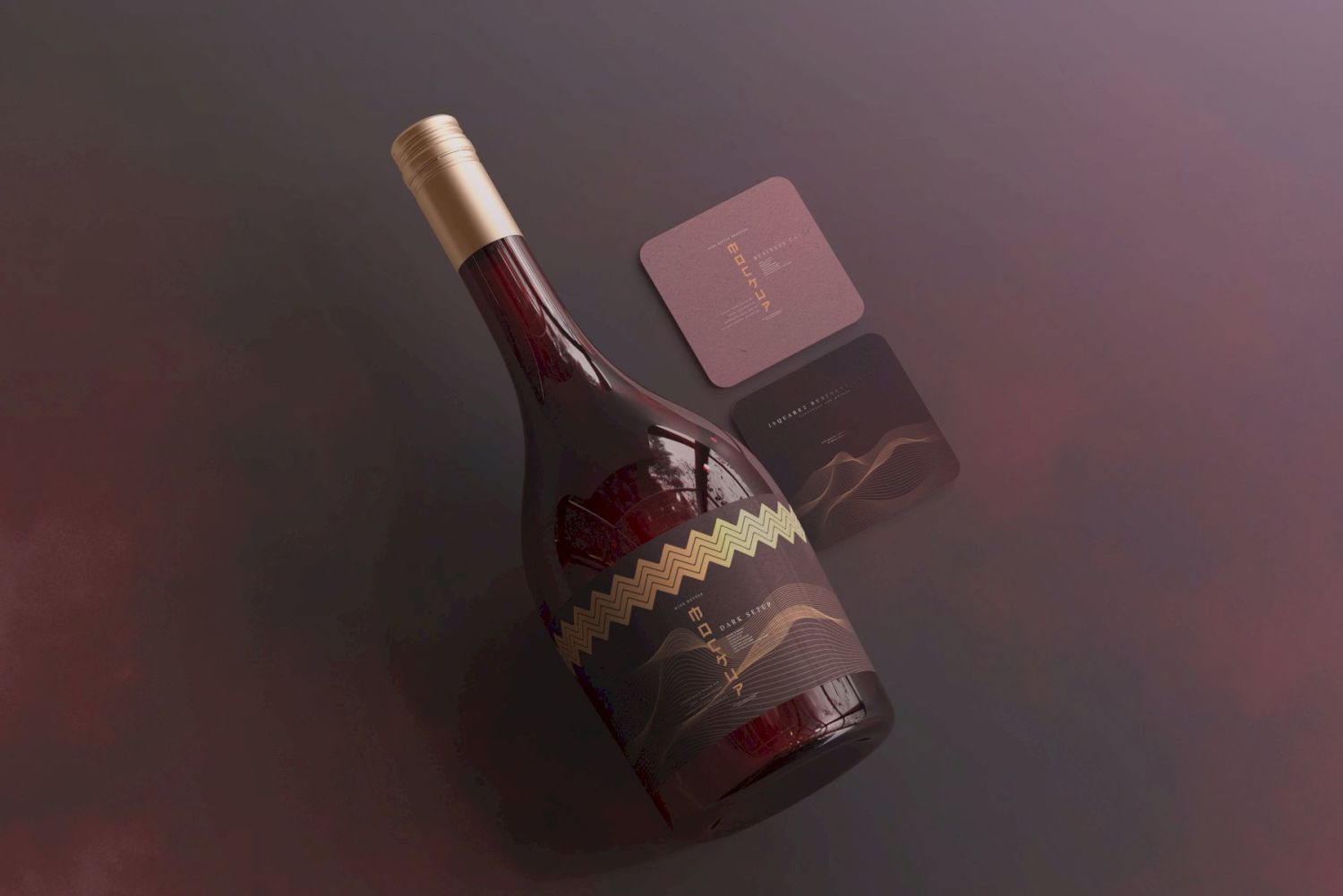 葡萄酒品牌样机系列 Wine Branding Mockup Collection插图56