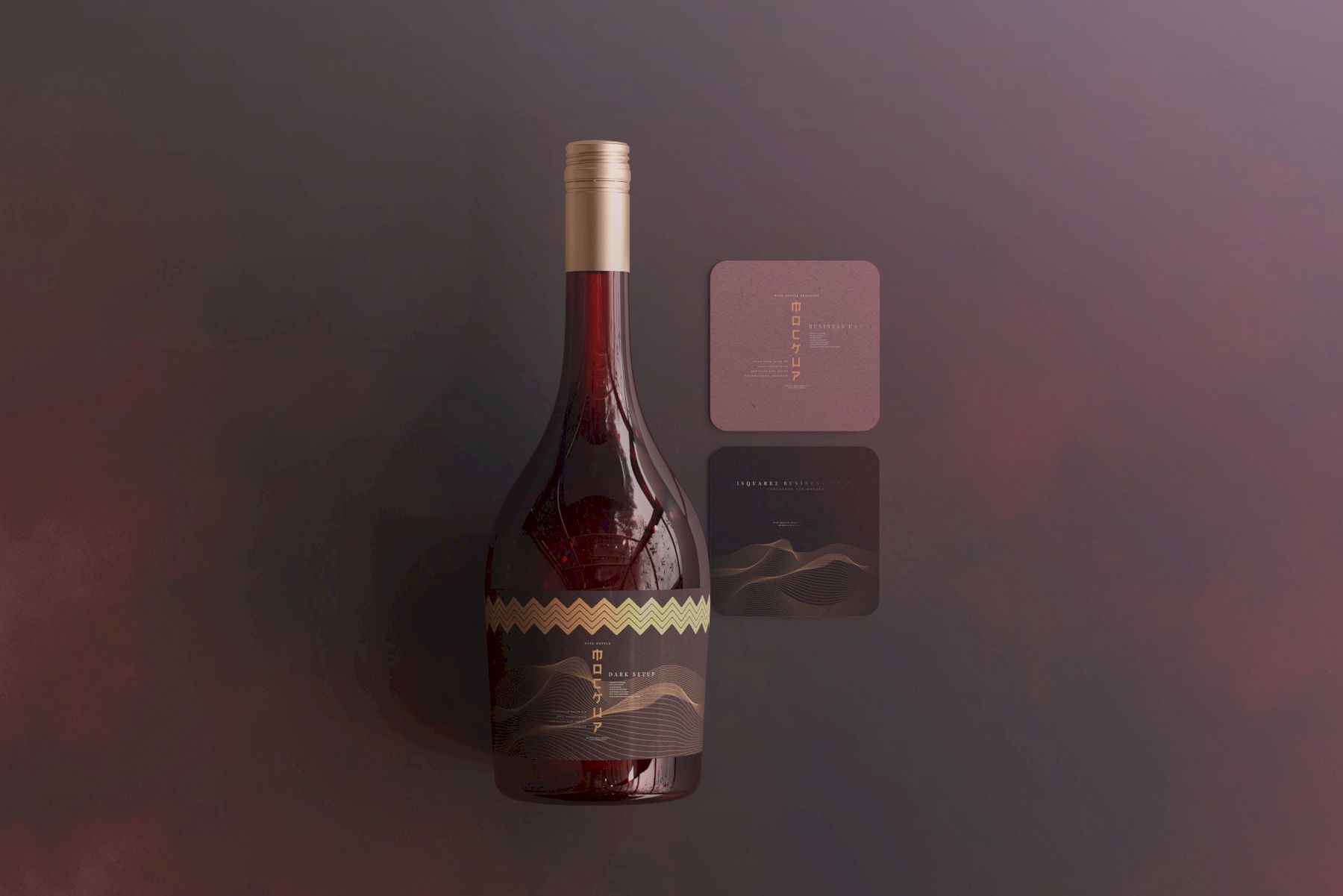 葡萄酒品牌样机系列 Wine Branding Mockup Collection插图57