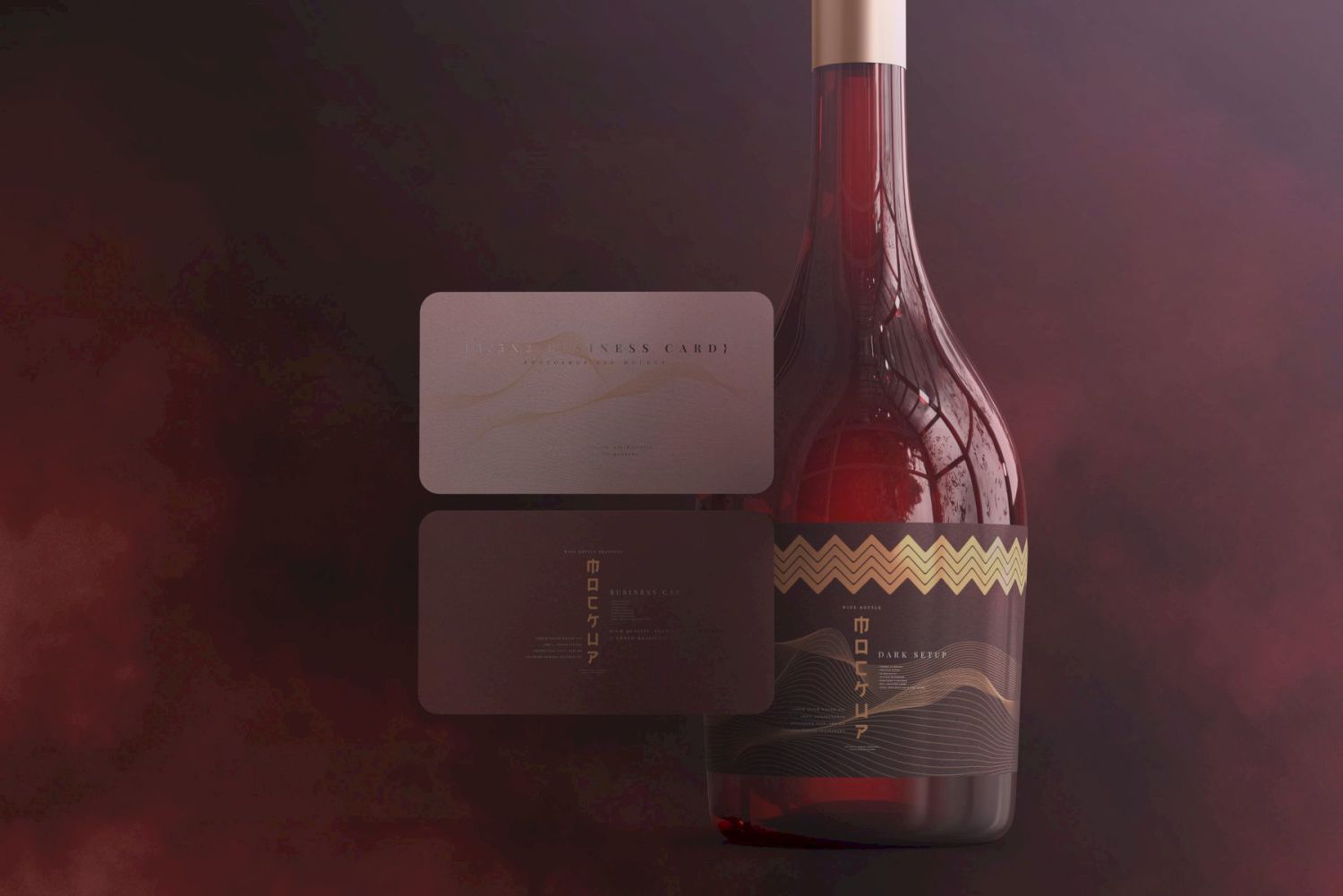 葡萄酒品牌样机系列 Wine Branding Mockup Collection插图59