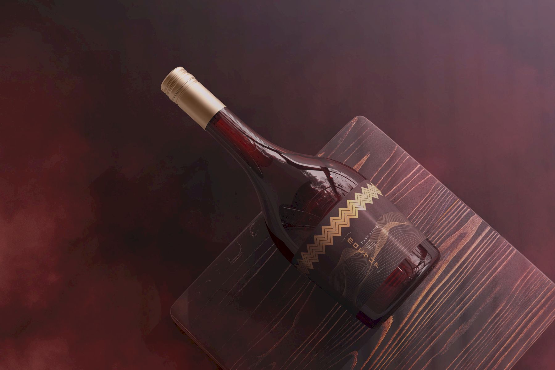 葡萄酒品牌样机系列 Wine Branding Mockup Collection插图65
