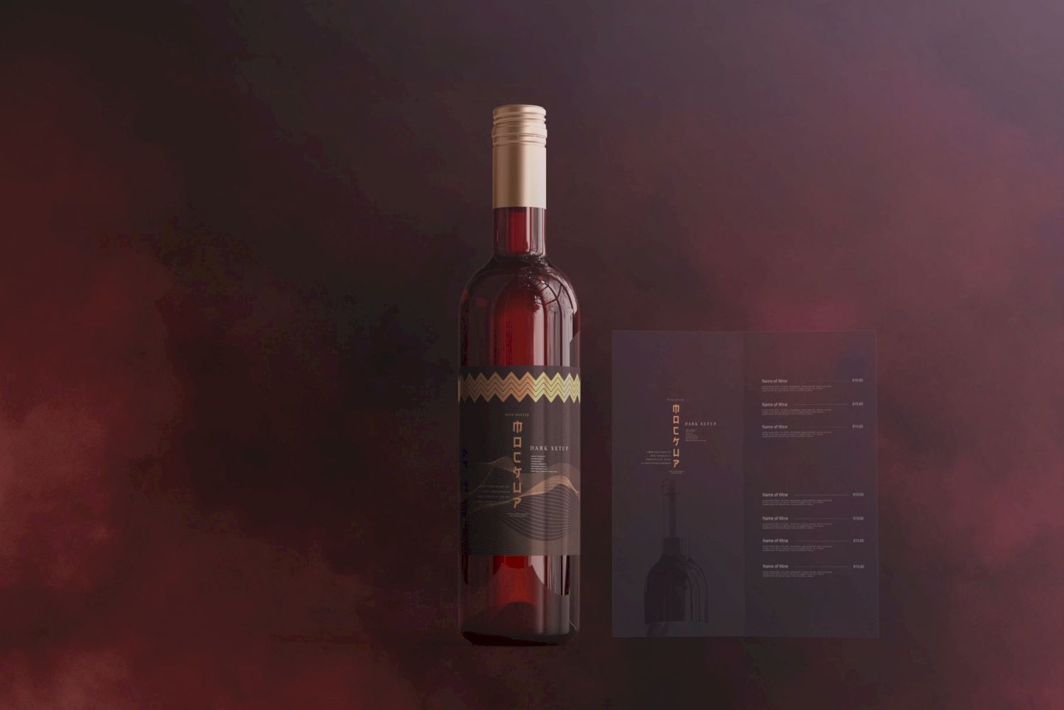 葡萄酒品牌样机系列 Wine Branding Mockup Collection插图78