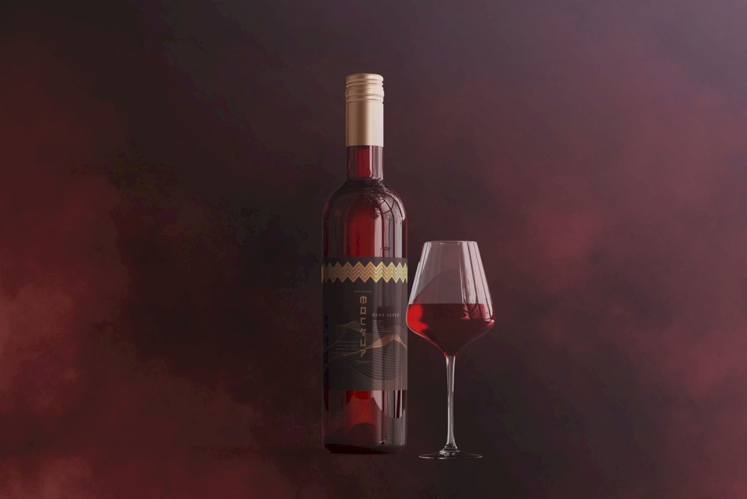 葡萄酒品牌样机系列 Wine Branding Mockup Collection插图77