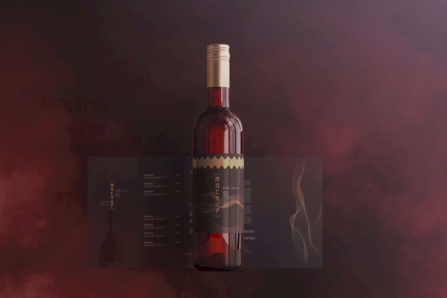 葡萄酒品牌样机系列 Wine Branding Mockup Collection插图80
