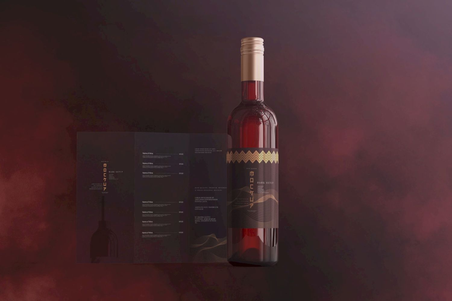 葡萄酒品牌样机系列 Wine Branding Mockup Collection插图79