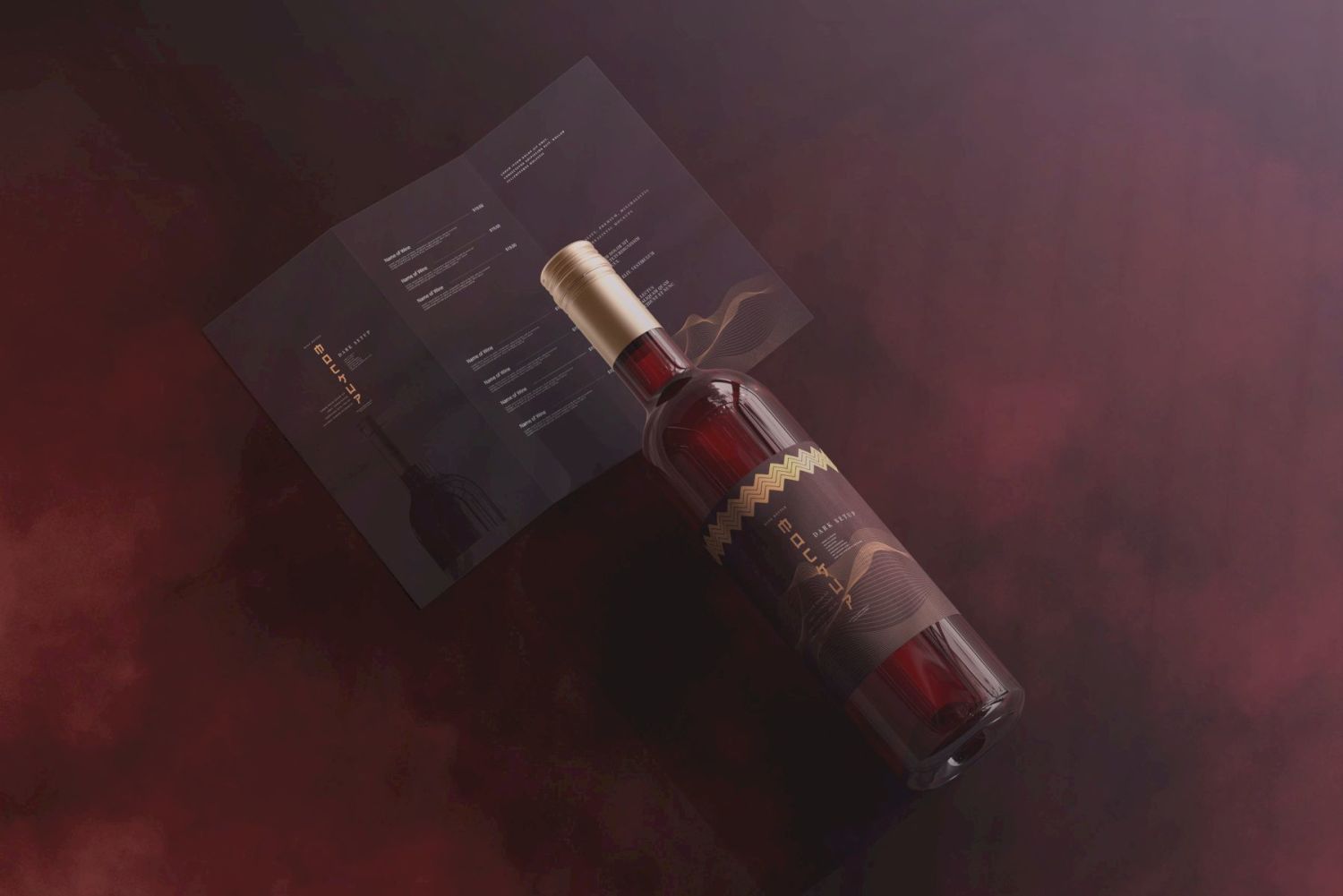 葡萄酒品牌样机系列 Wine Branding Mockup Collection插图82