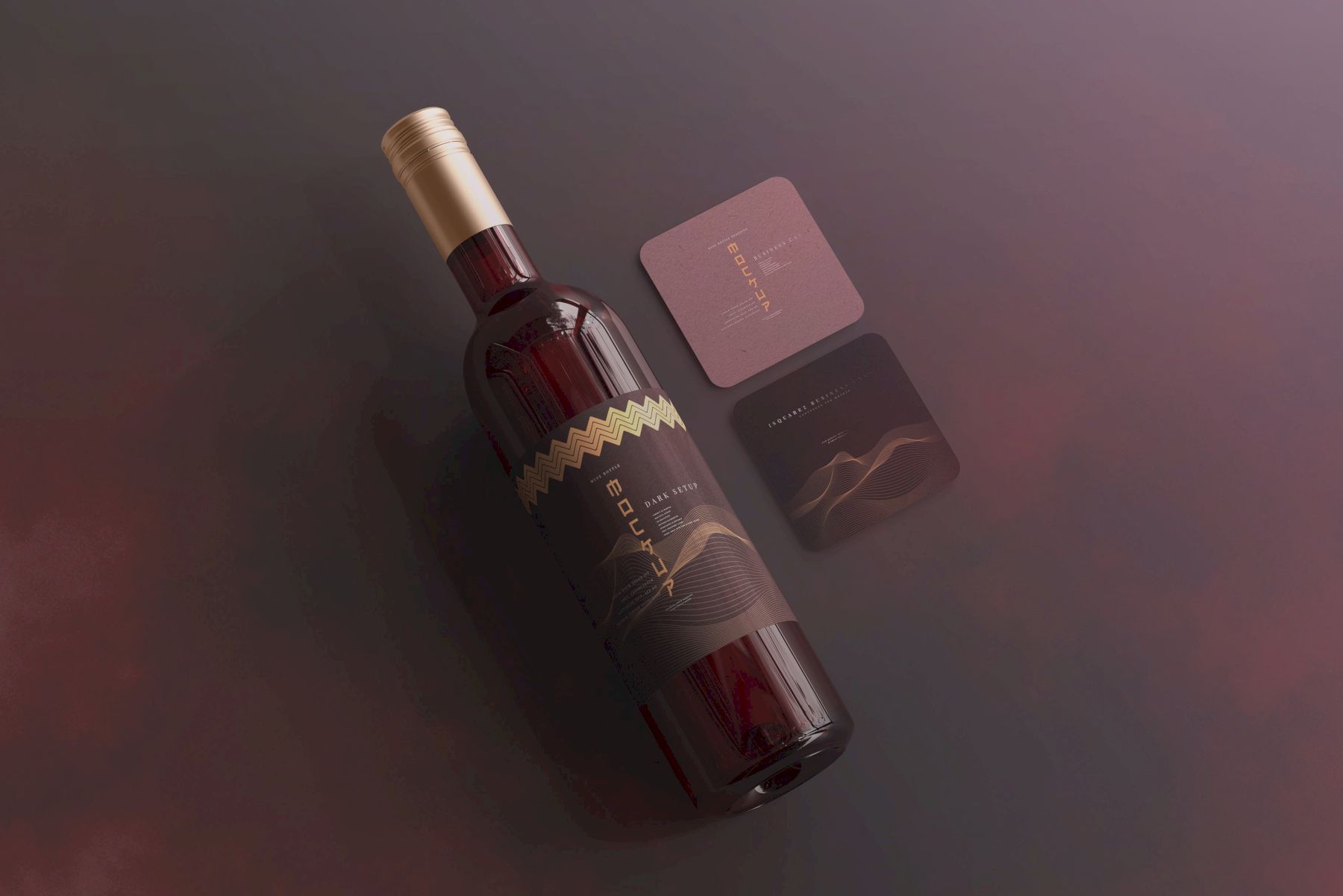 葡萄酒品牌样机系列 Wine Branding Mockup Collection插图86