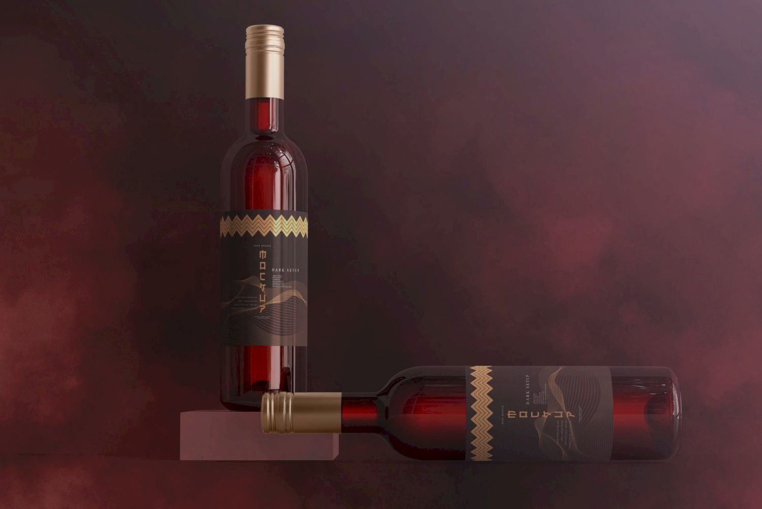 葡萄酒品牌样机系列 Wine Branding Mockup Collection插图91
