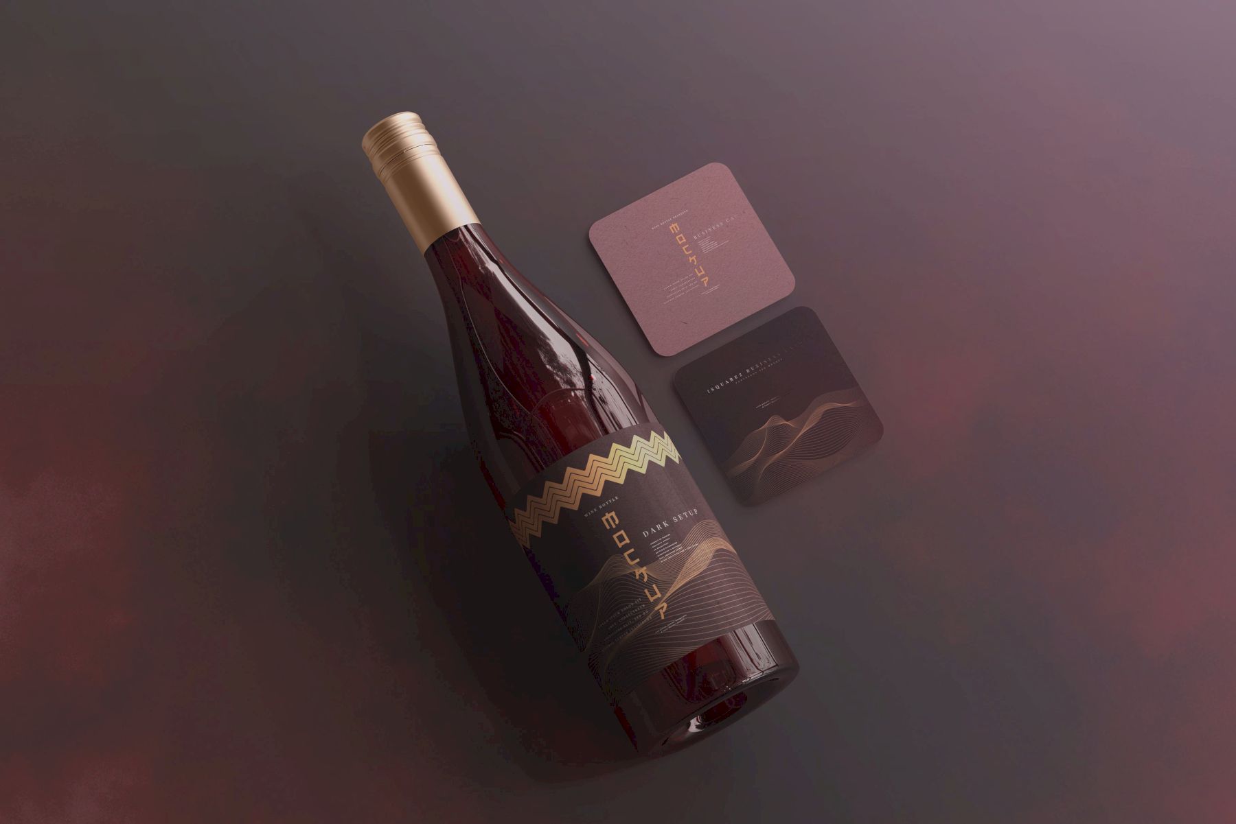 葡萄酒品牌样机系列 Wine Branding Mockup Collection插图116