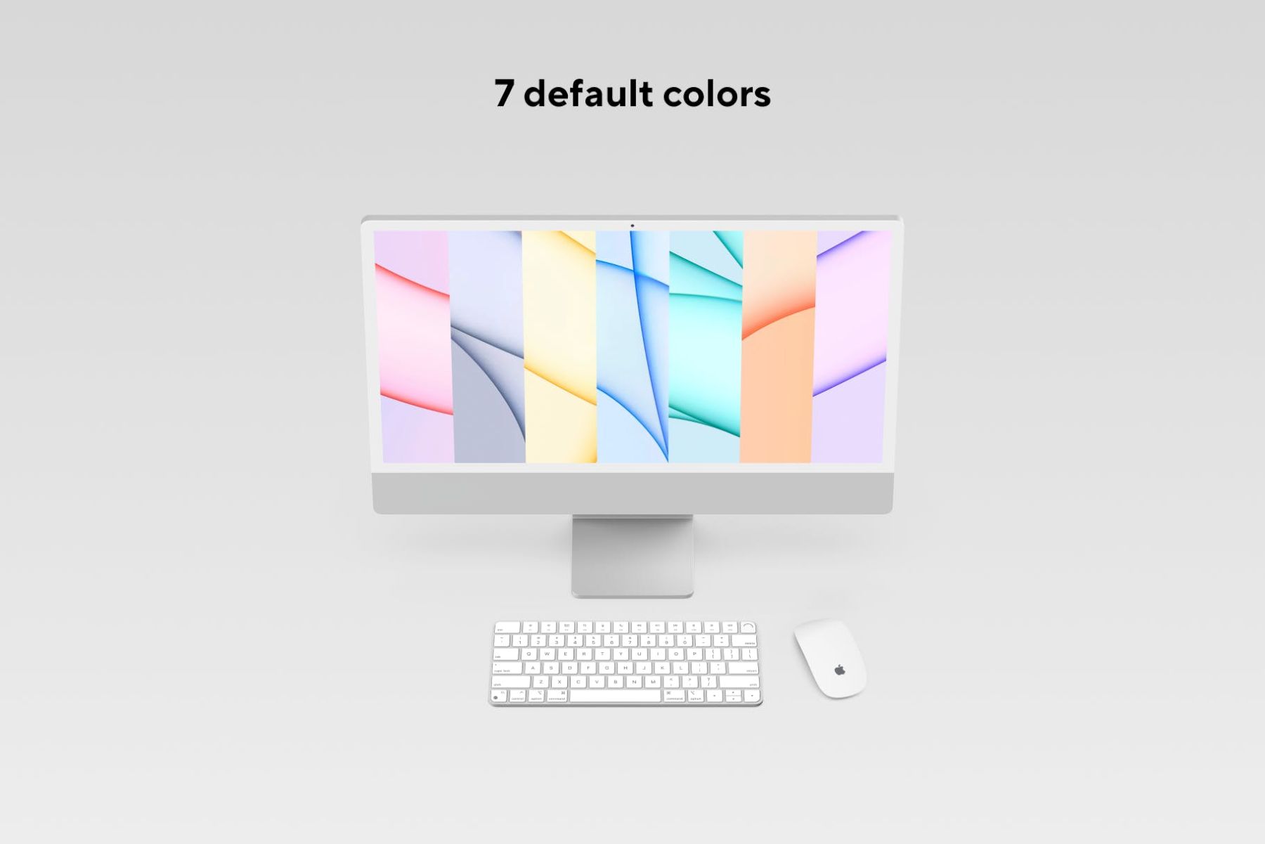 iMac 24 英寸样机 iMac 24-inch Mockups插图3