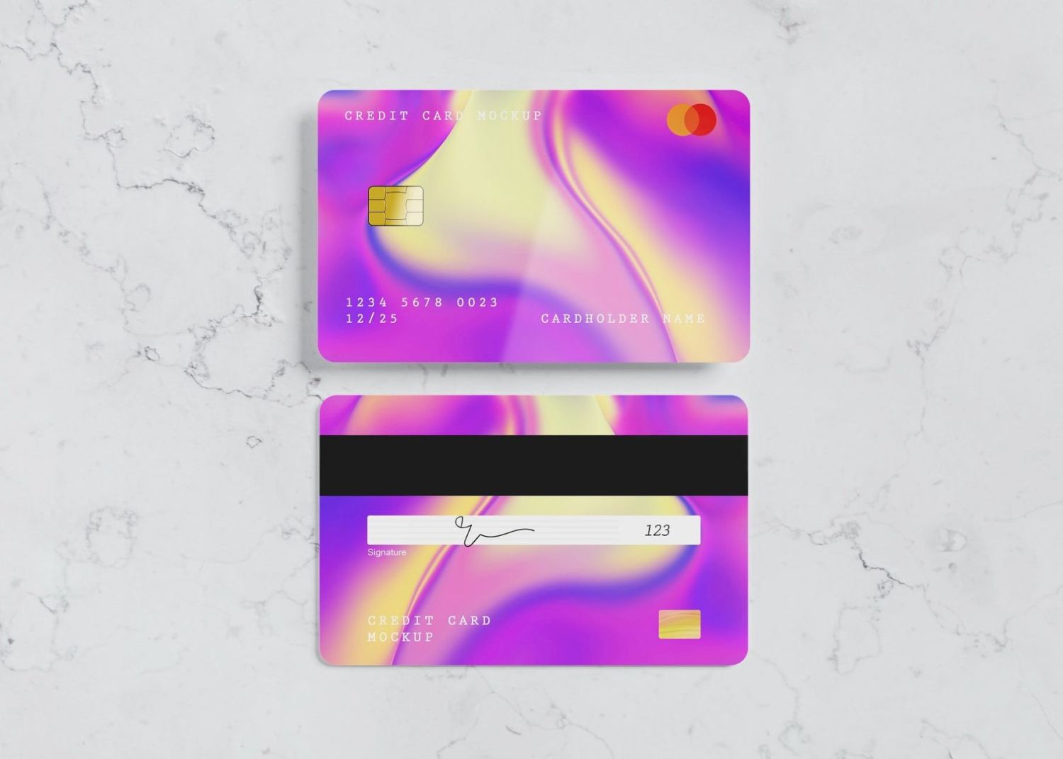 信用卡样机 Credit Card Mockup插图4