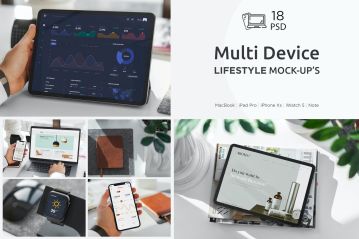 多设备样机生活方式 Multi Device Mockup Lifestyle