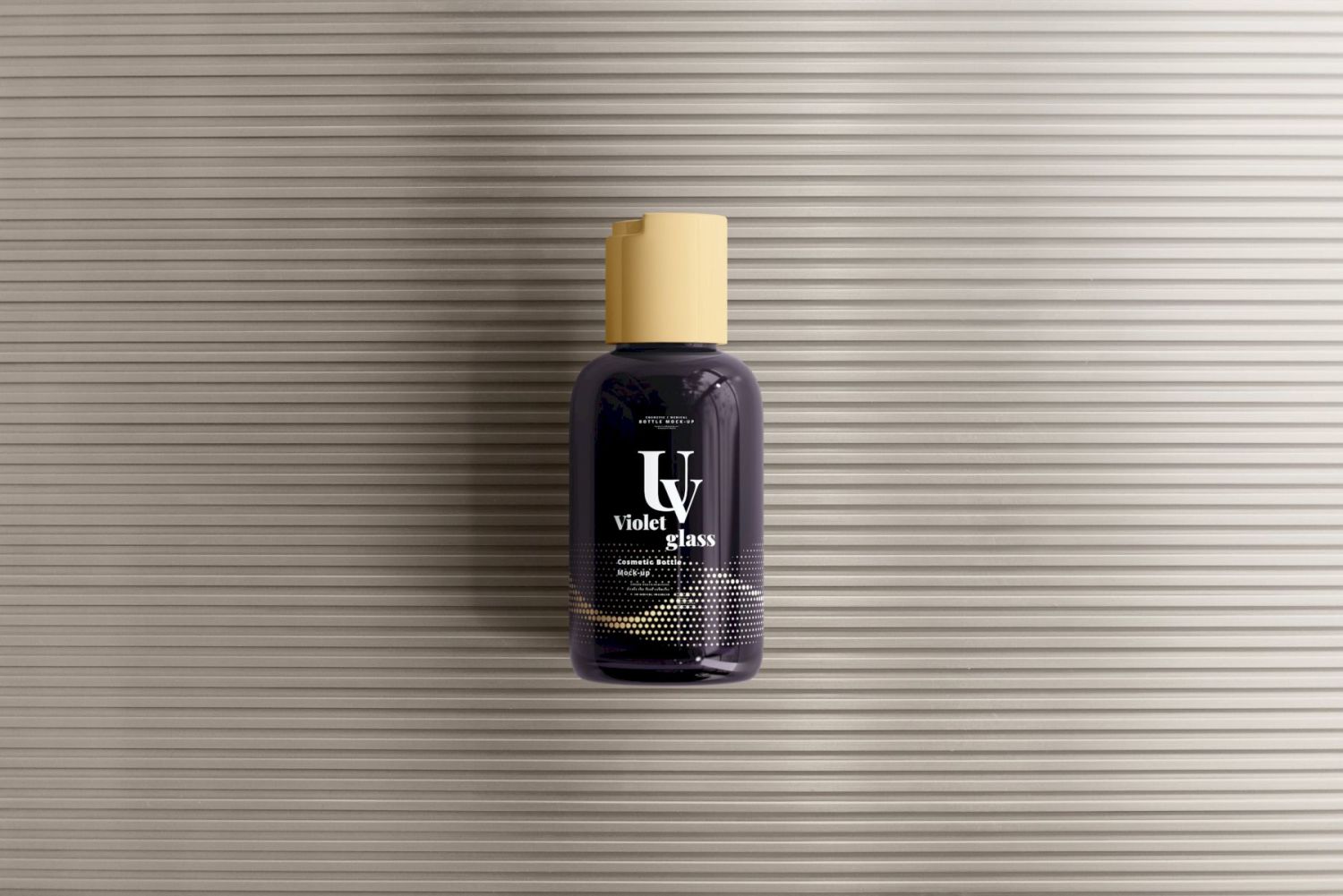 蓝紫色玻璃（UV玻璃）化妆品瓶样机包 Violet Glass Mock-up Bundle插图18