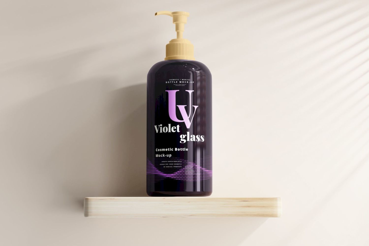 蓝紫色玻璃（UV玻璃）化妆品瓶样机包 Violet Glass Mock-up Bundle插图106
