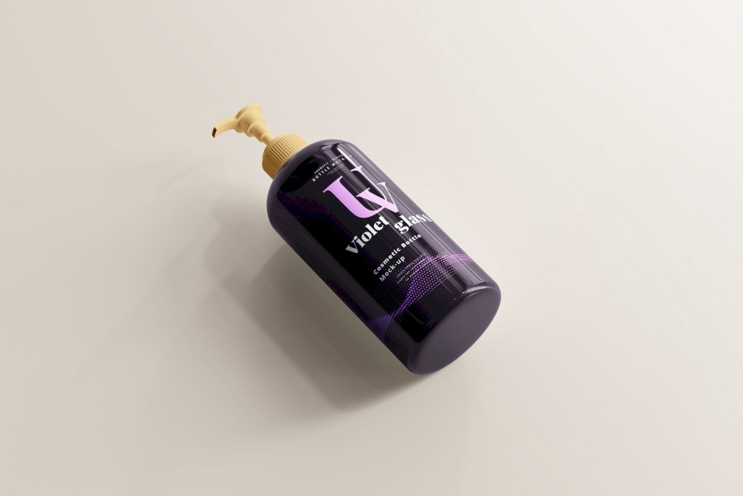 蓝紫色玻璃（UV玻璃）化妆品瓶样机包 Violet Glass Mock-up Bundle插图108