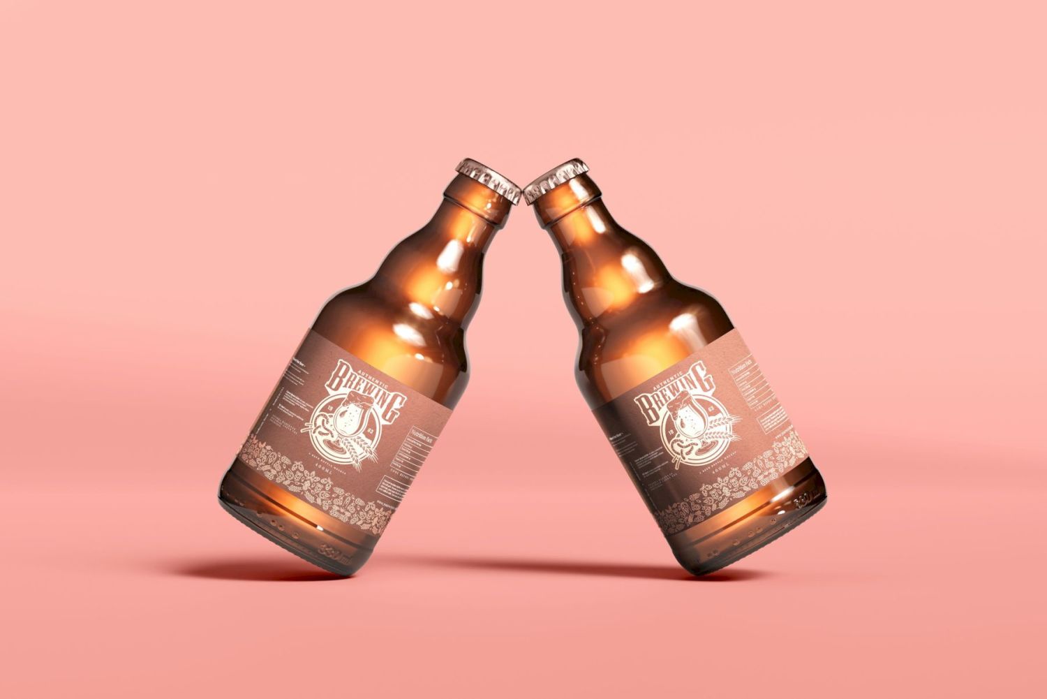 啤酒瓶样机 Beer Bottle Mockups插图12
