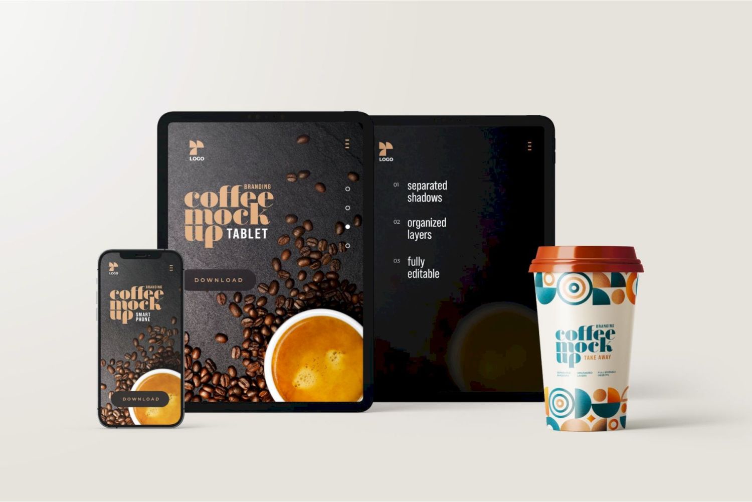 咖啡品牌样机包 Coffee Branding Mockup Bundle插图9