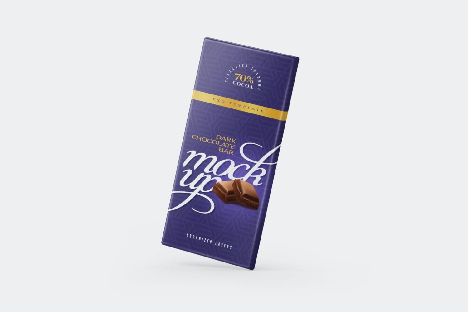 巧克力棒包装样机套装 Chocolate Bar Packaging Mockup Set插图10