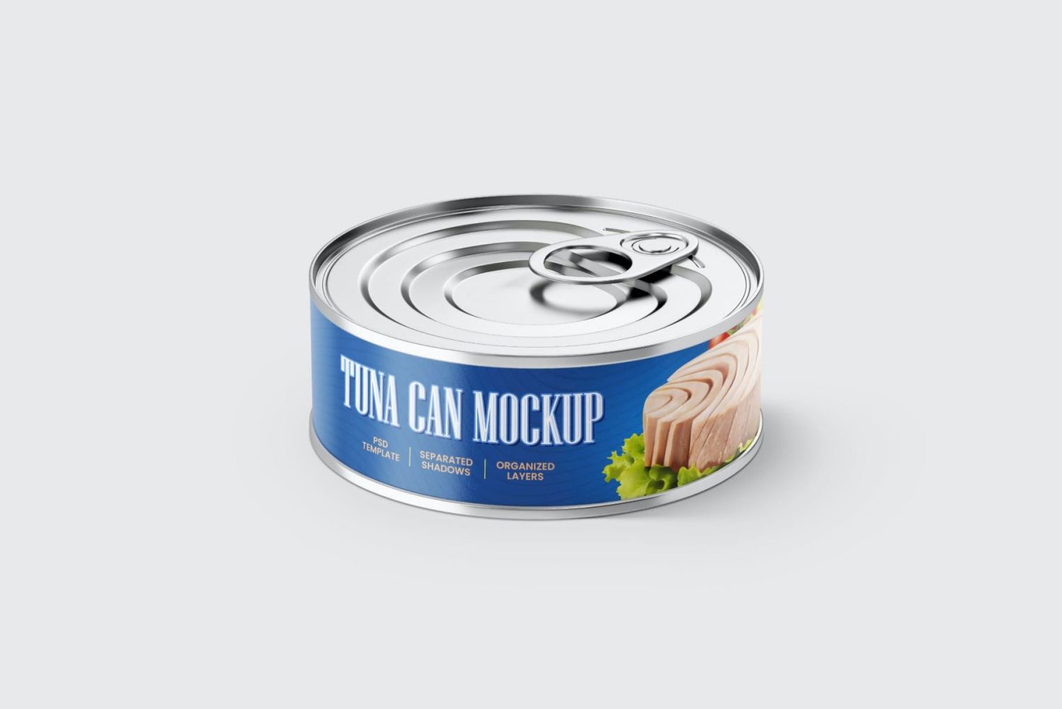 金枪鱼锡罐样机套装 Tuna Tin Can Mockup Set插图4