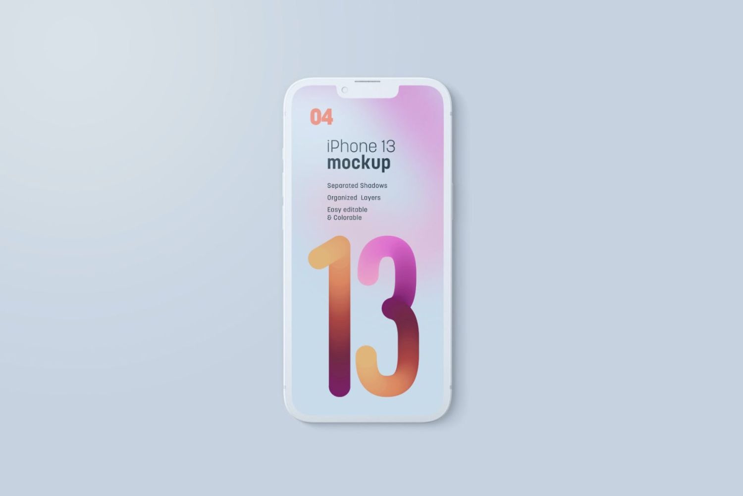 iPhone 13 Pro 粘土样机 iPhone 13 Pro Clay Mockup插图3