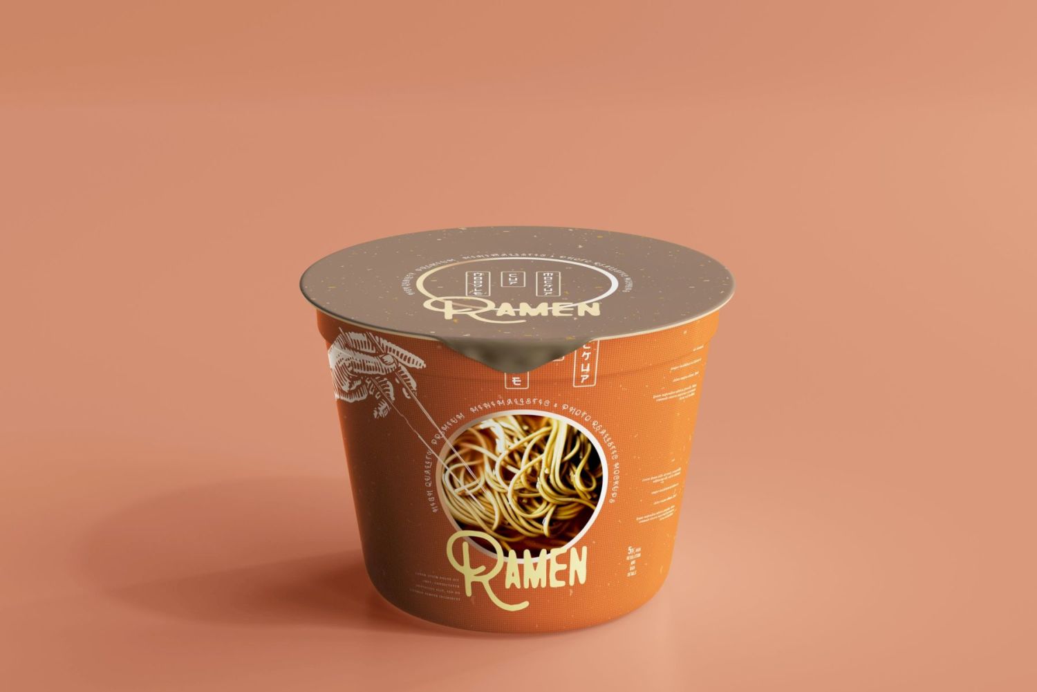 2x 不同尺寸的面条杯包装样机 Noodle Cup Mock-ups插图23