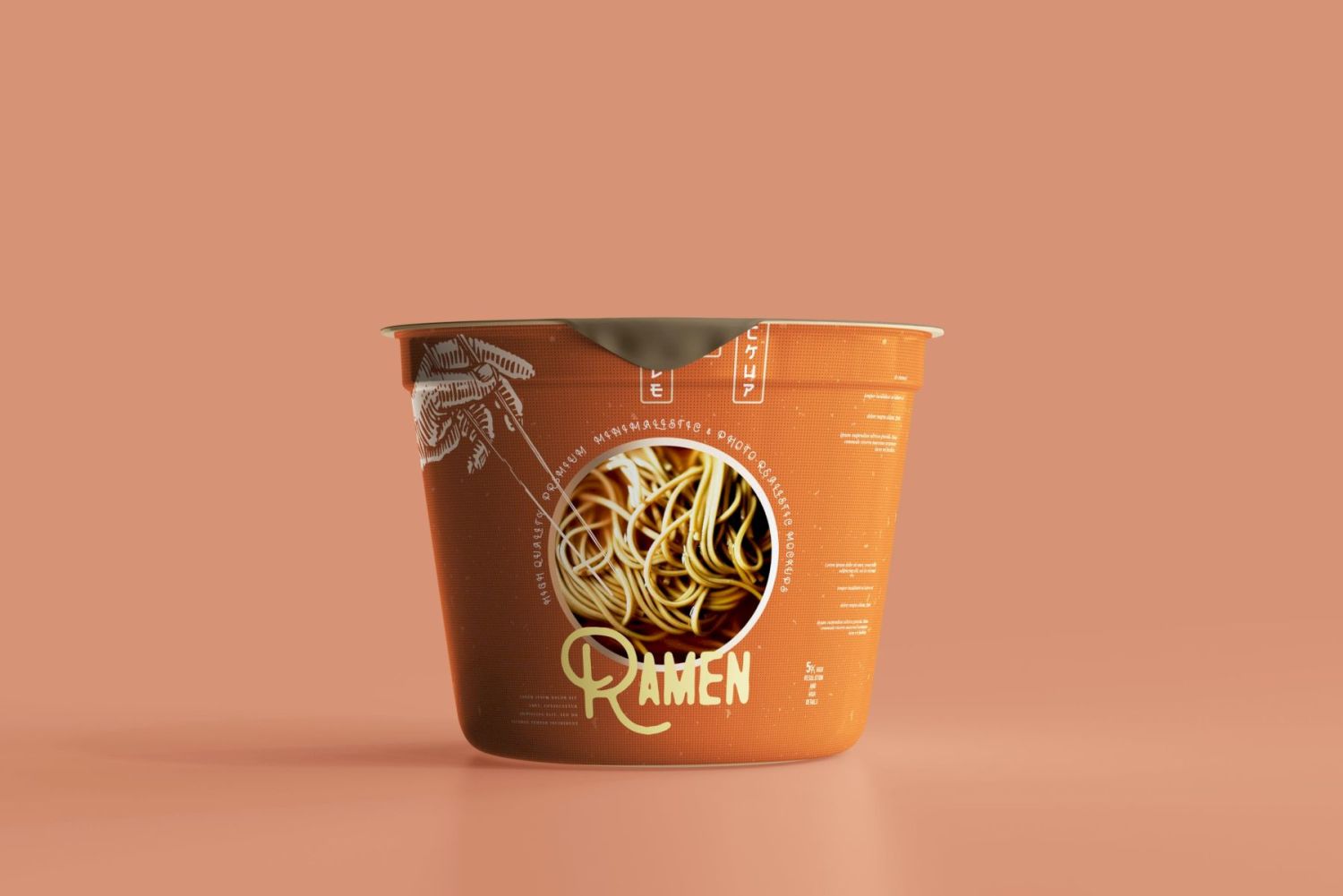 2x 不同尺寸的面条杯包装样机 Noodle Cup Mock-ups插图21