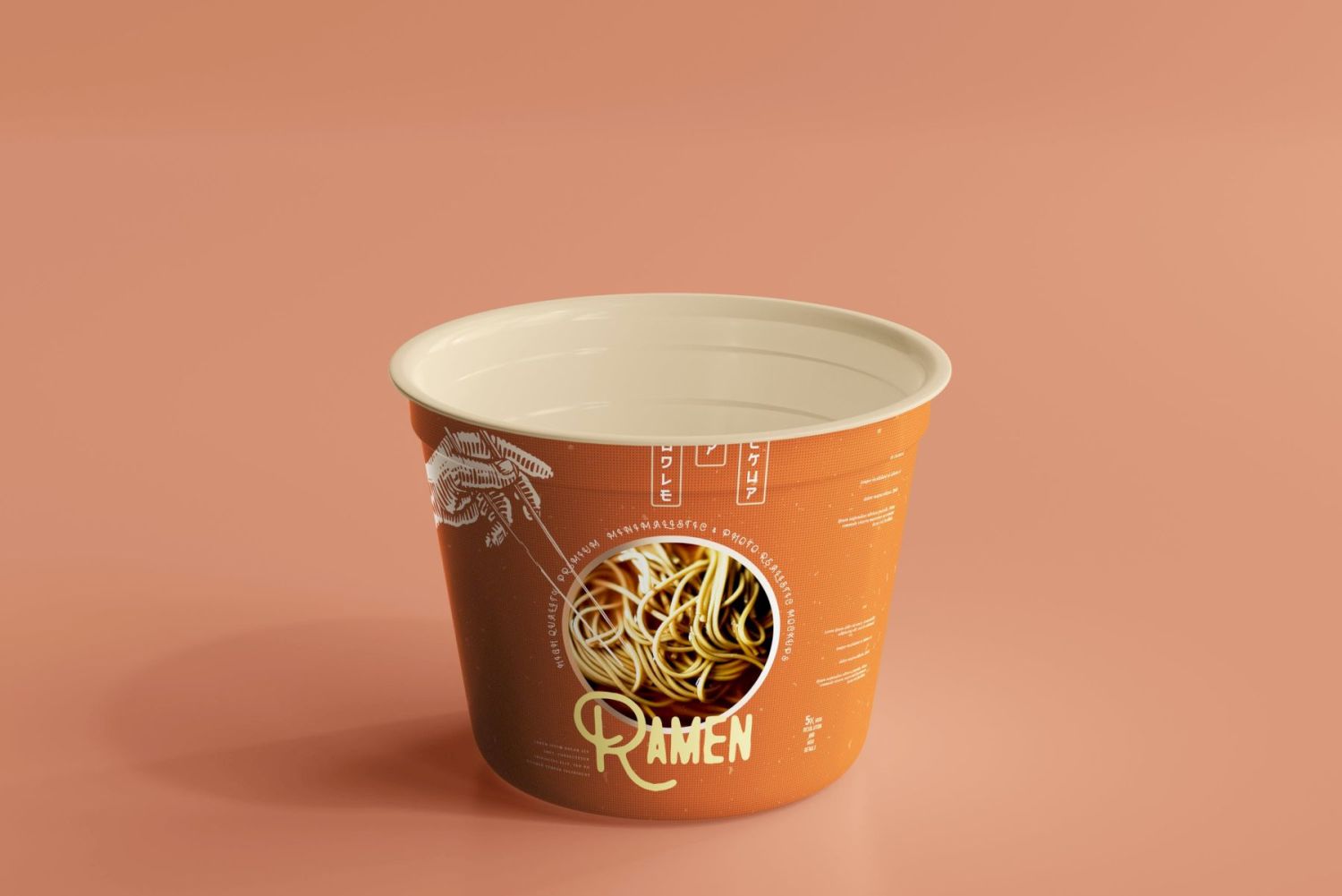 2x 不同尺寸的面条杯包装样机 Noodle Cup Mock-ups插图34