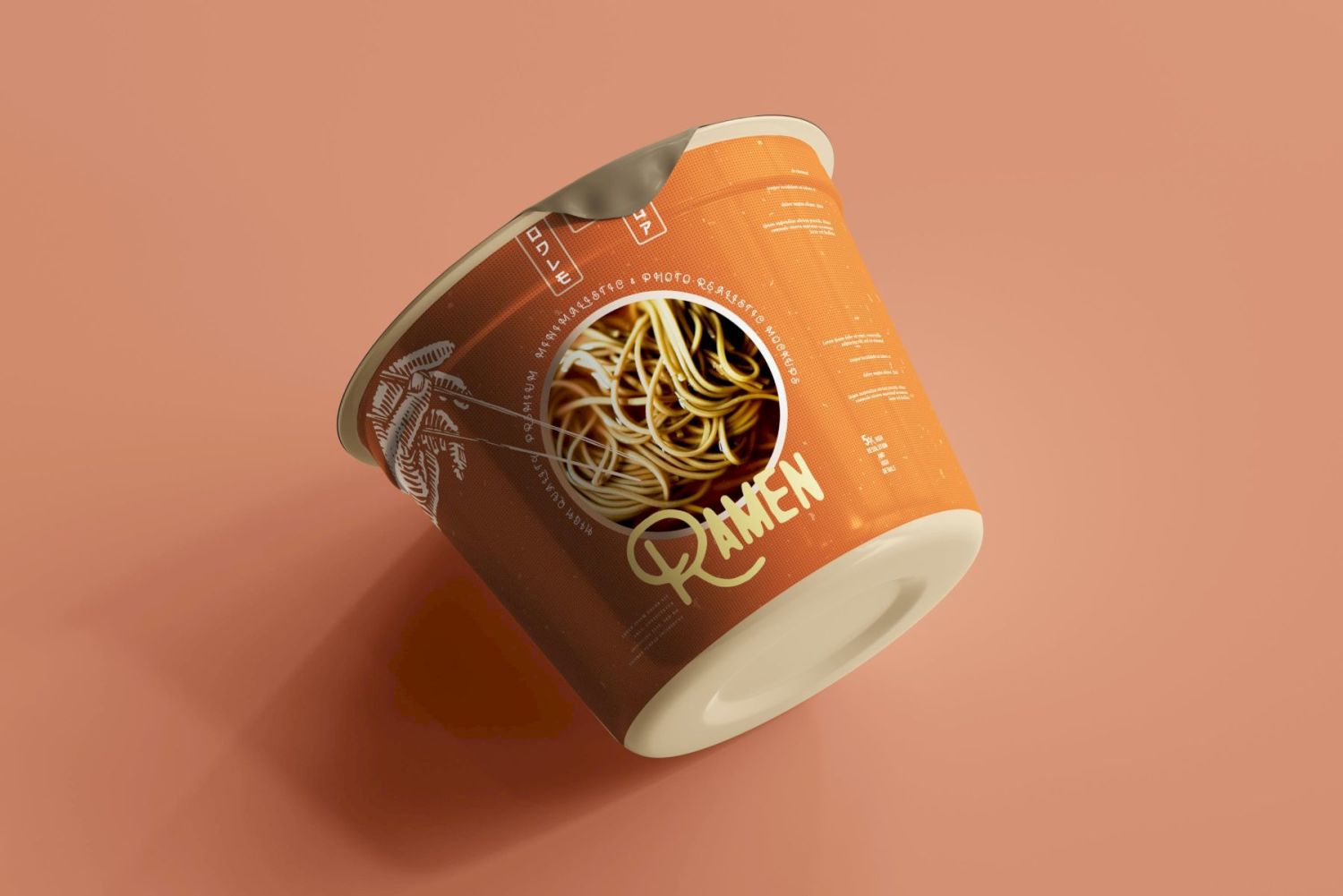 2x 不同尺寸的面条杯包装样机 Noodle Cup Mock-ups插图37