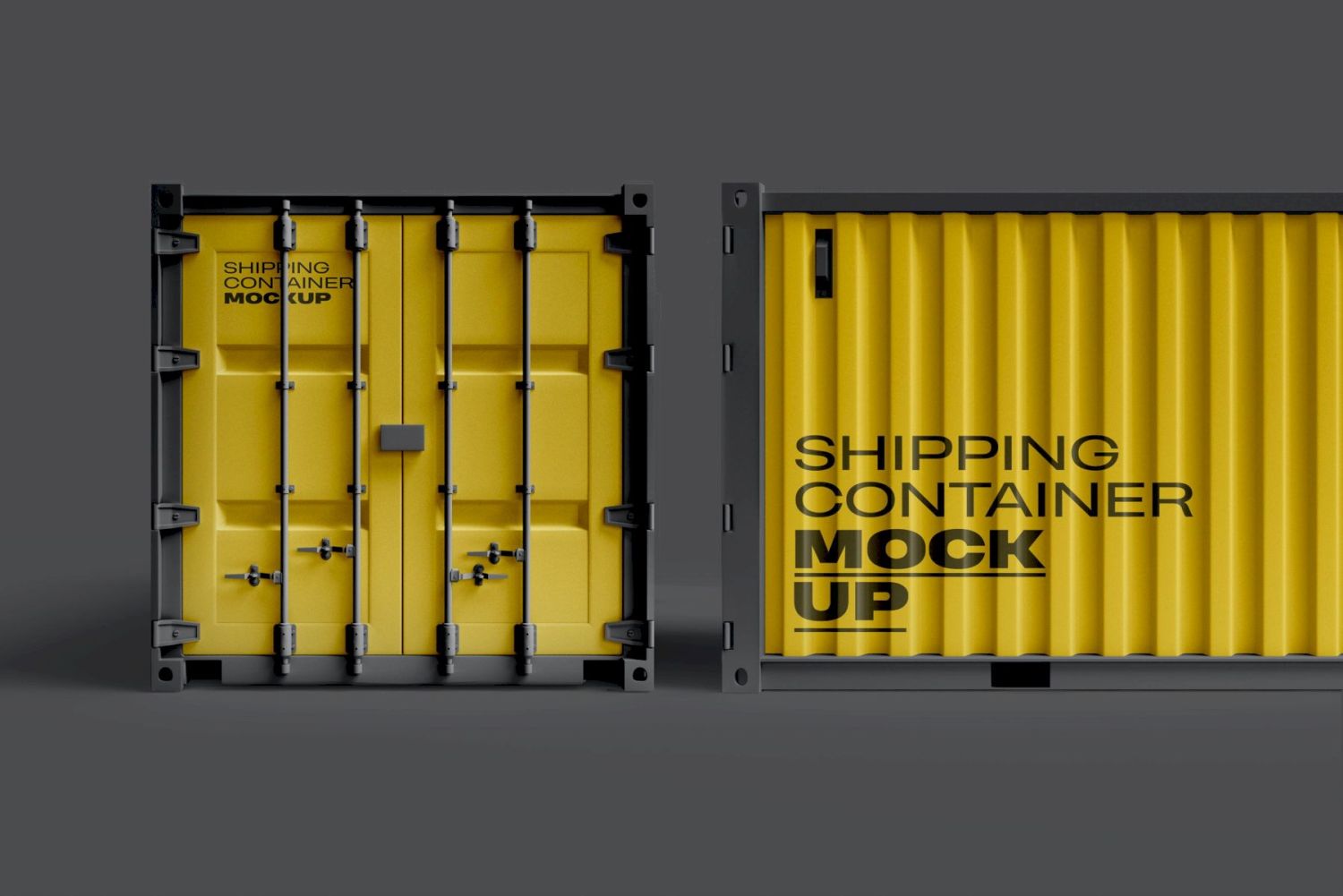 海运集装箱样机 Shipping Container Mockup插图5