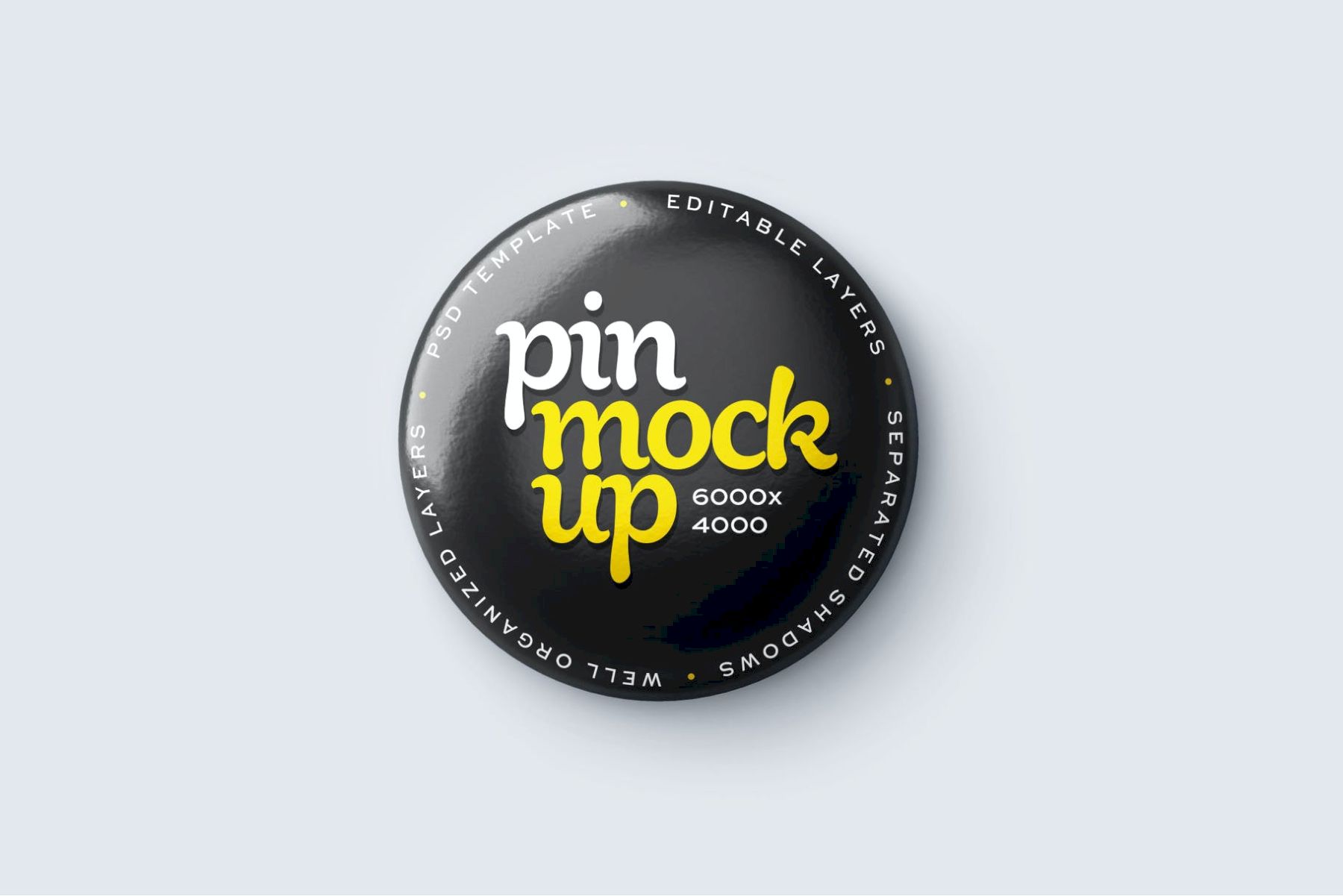 别针按钮样机集 Pin Button Mockup Set插图6